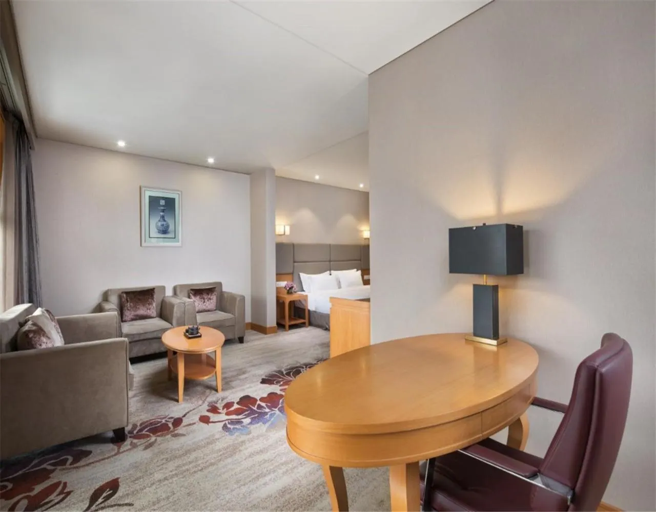 Seating area in Ramada by Wyndham Beijing Airport