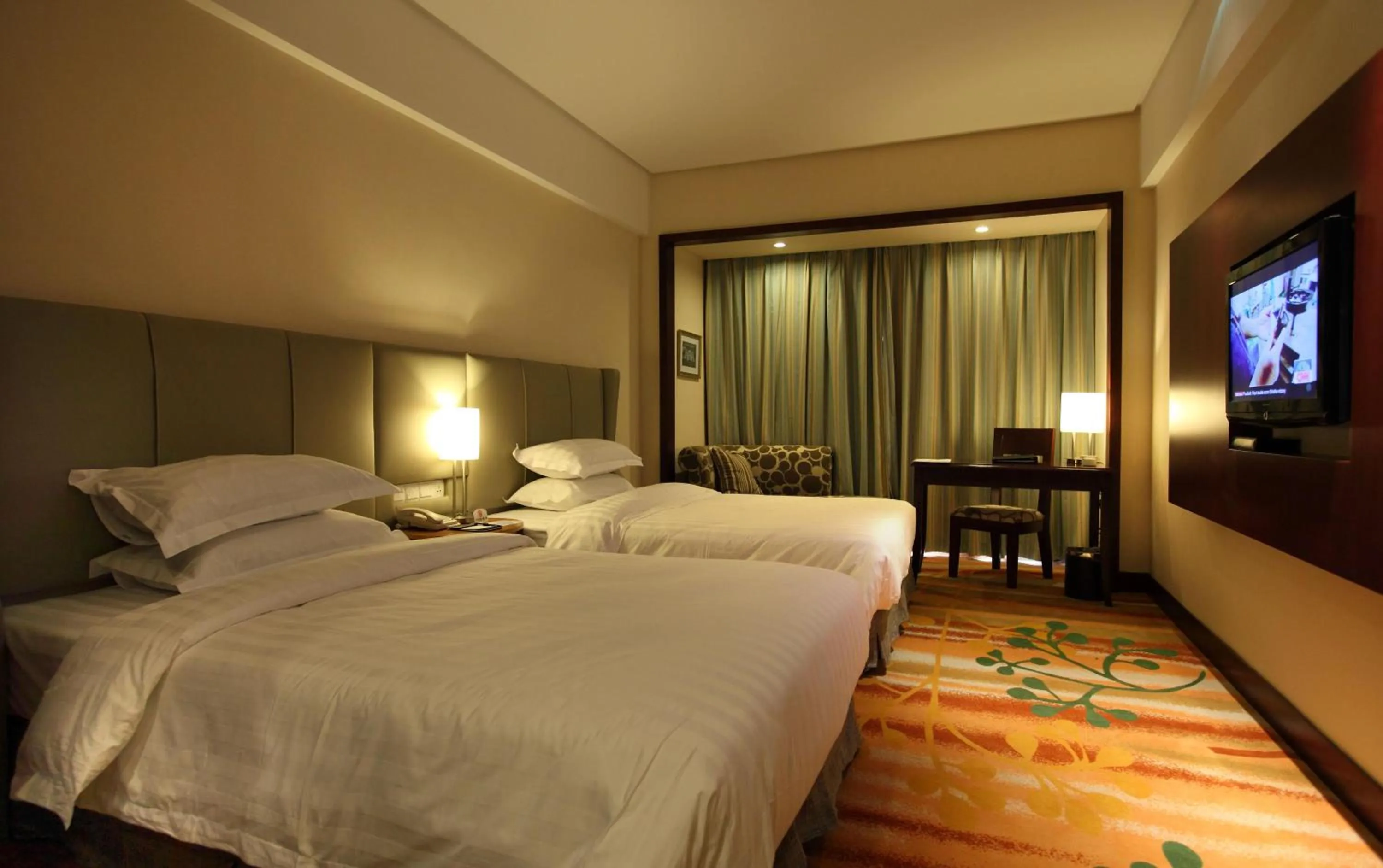 Bed in Ramada by Wyndham Beijing Airport