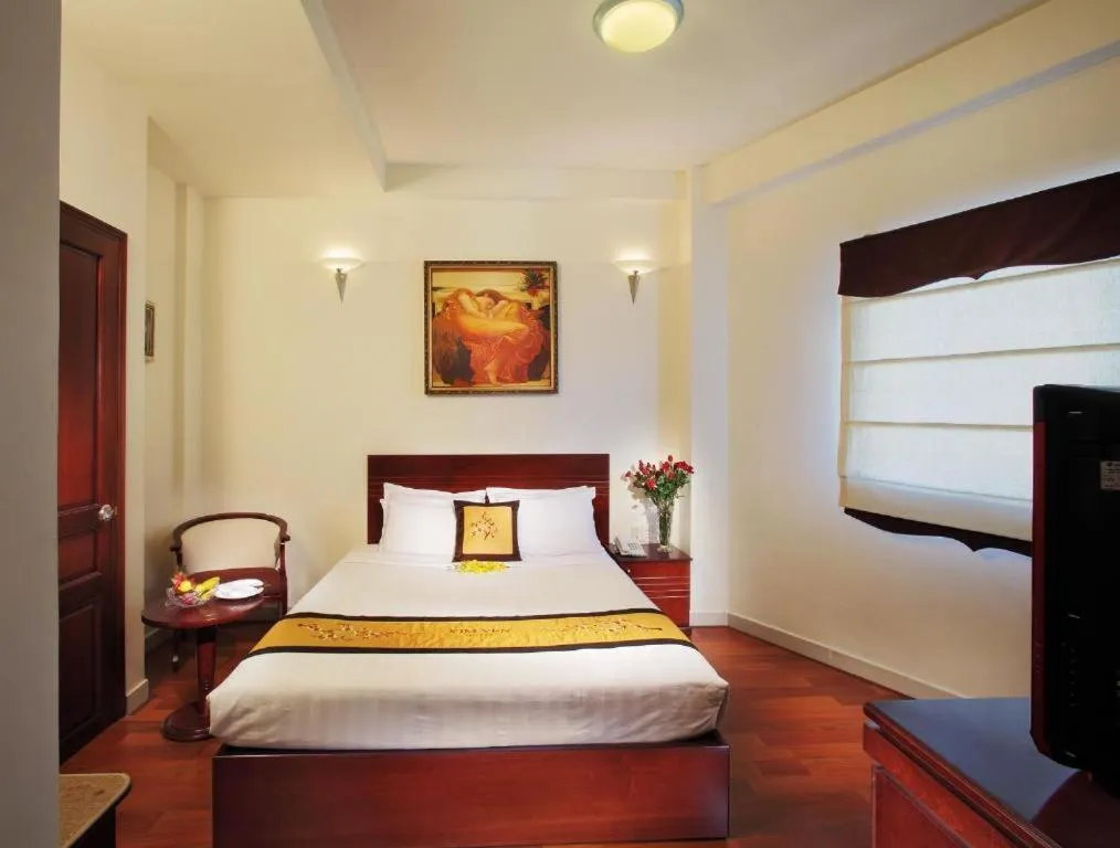 Bed in Kim Yen Hotel