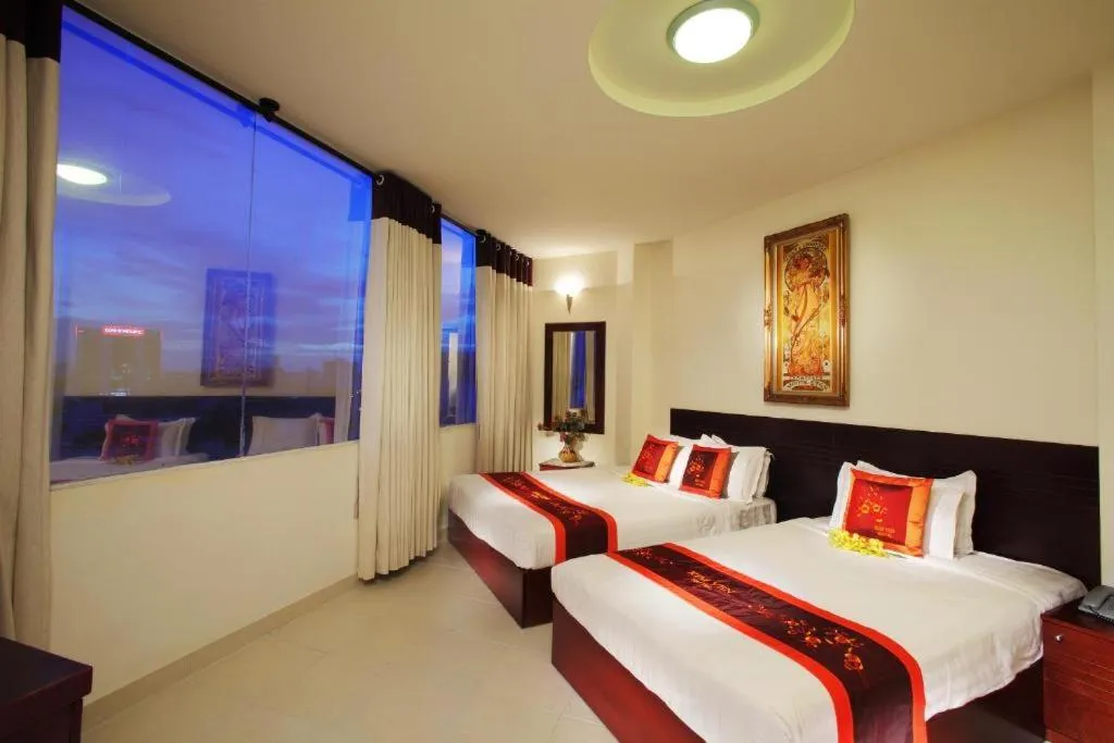 Bed in Kim Yen Hotel