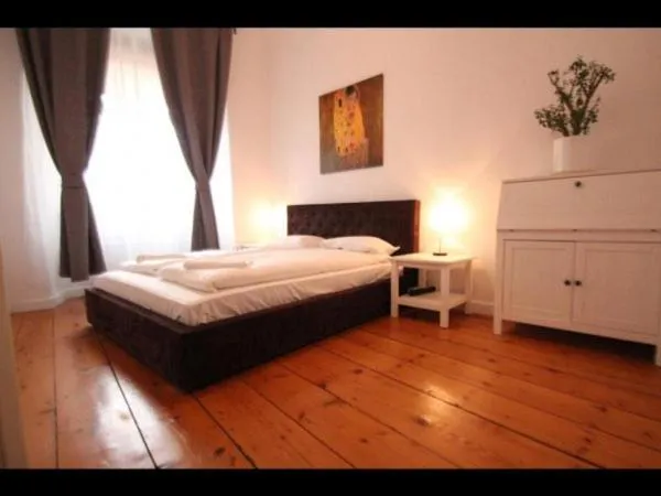 Bed in Florianska Gate Luxury Apartments