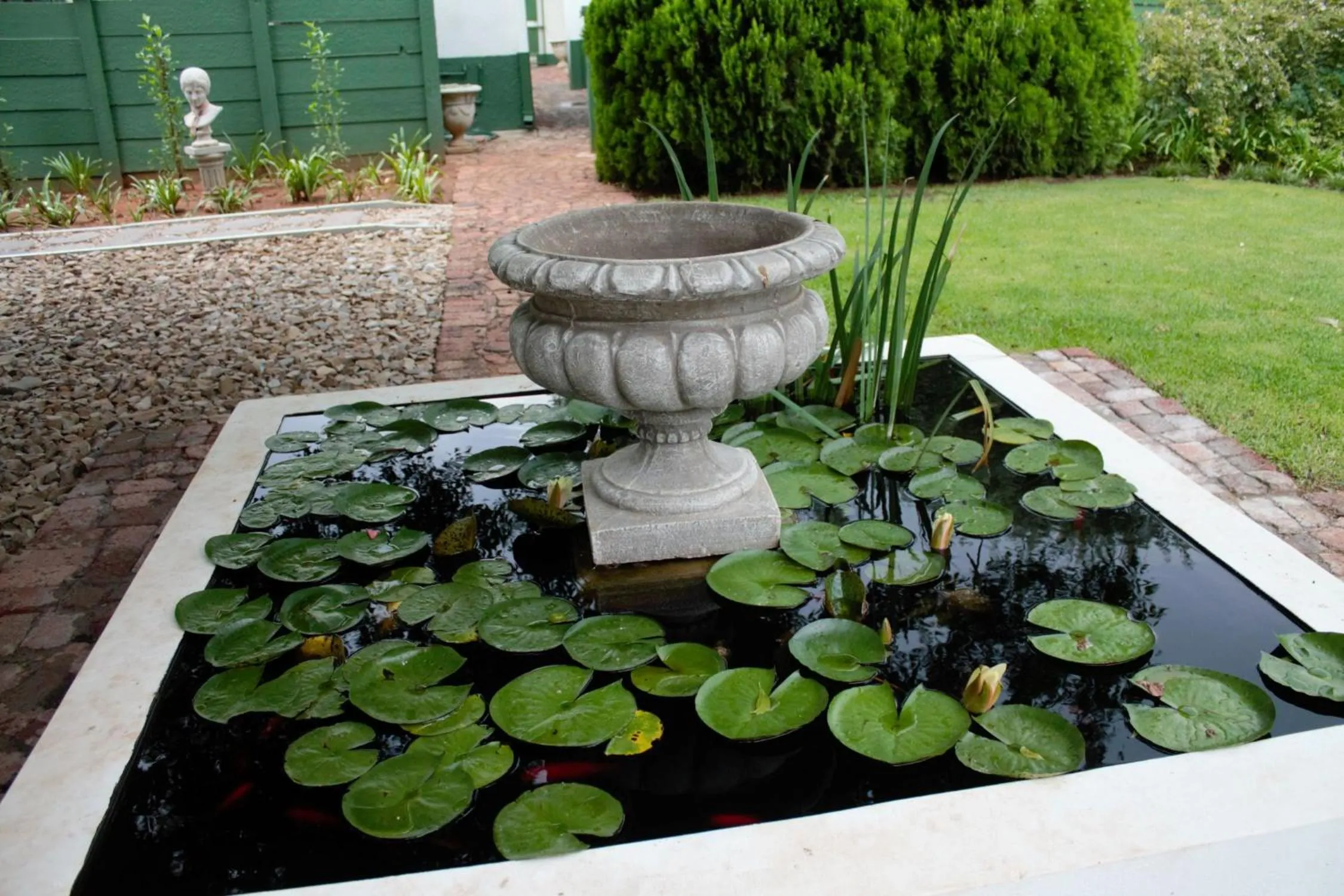Garden view in Lockerbie Lodge
