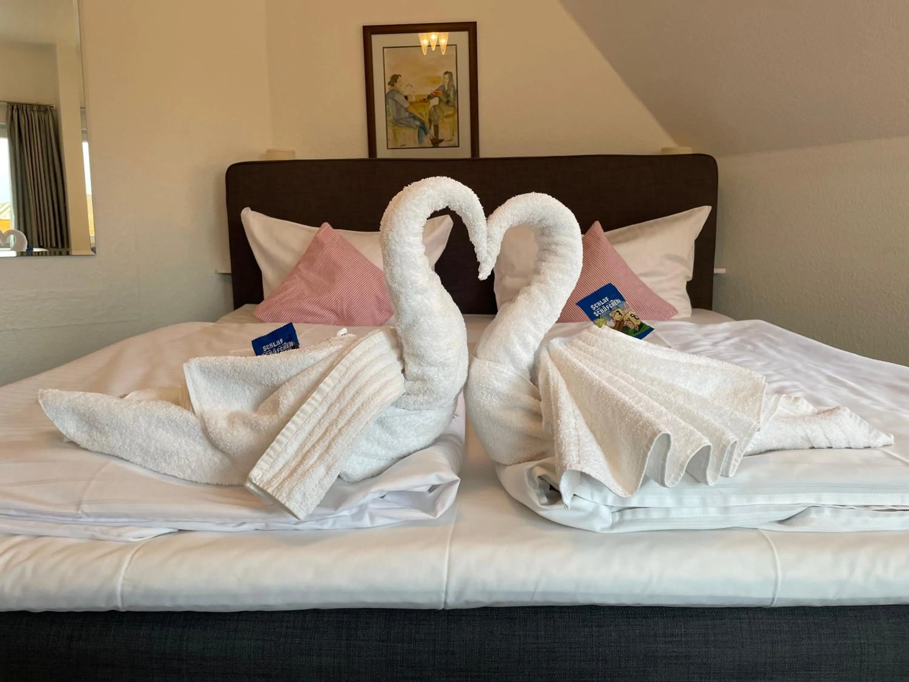 Bed in Schollers Restaurant & Hotel