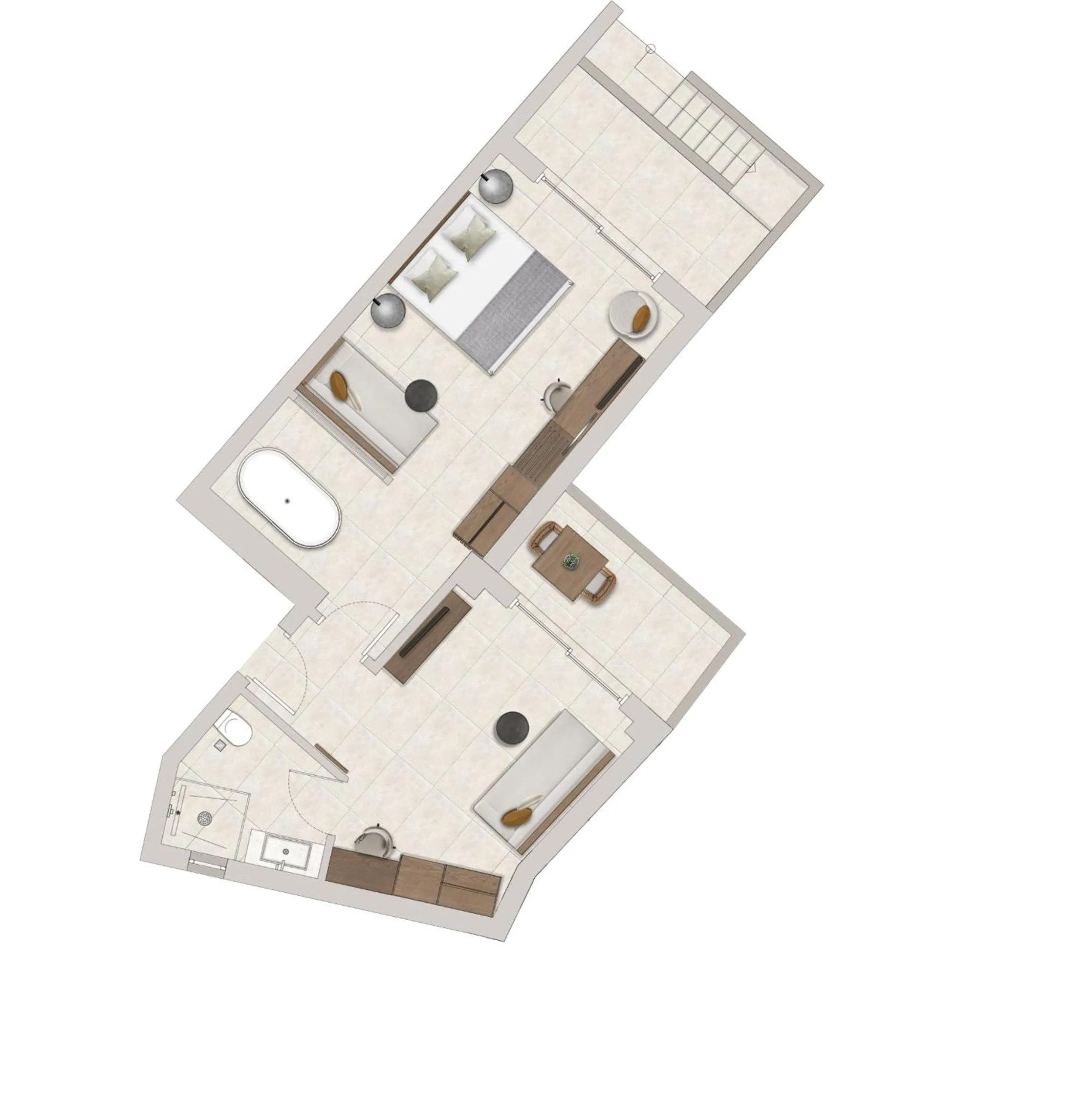 Floor plan in Sunny Bay Hotel