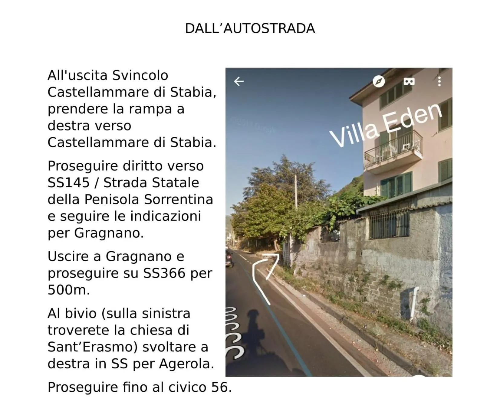 Facade/entrance in villa eden