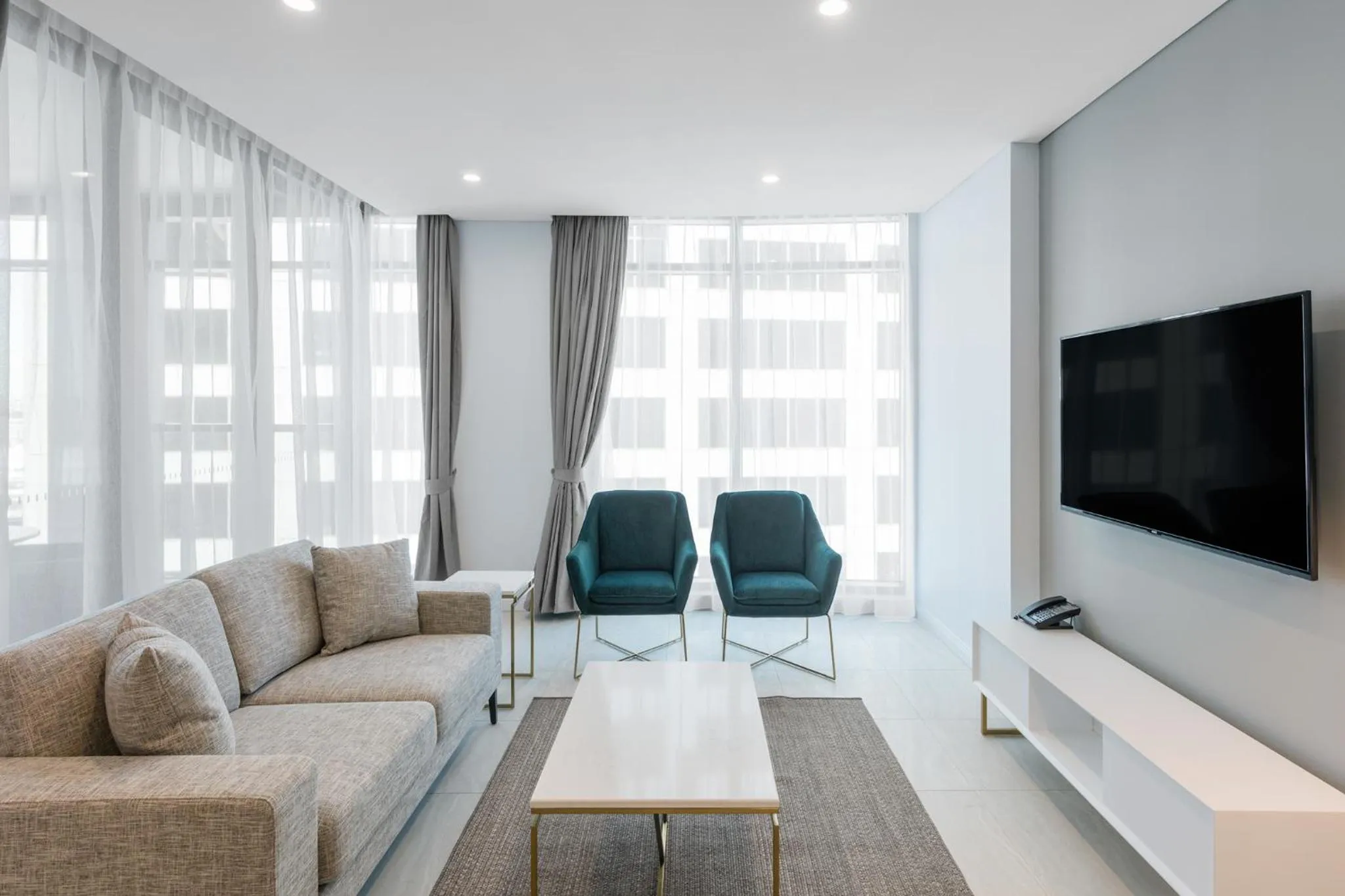 Living room in Meriton Suites Sussex Street, Sydney
