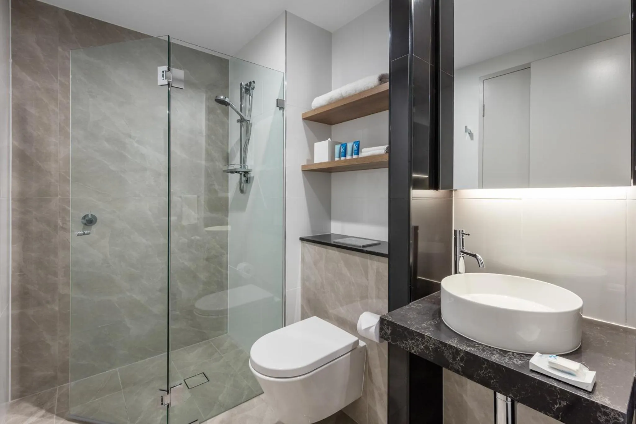 Bathroom in Meriton Suites Sussex Street, Sydney