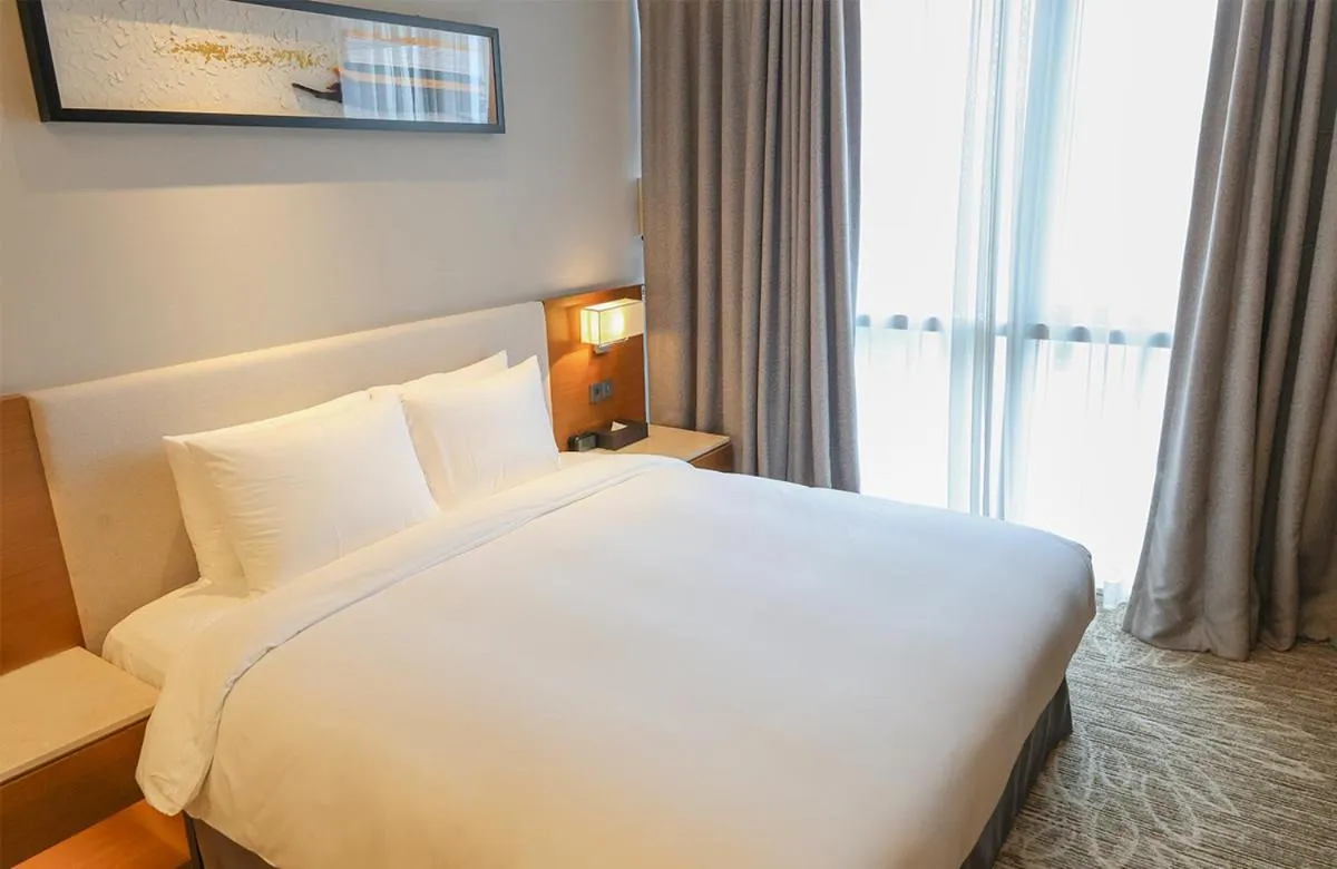 Bed in Hotel Skypark Central Seoul Pangyo