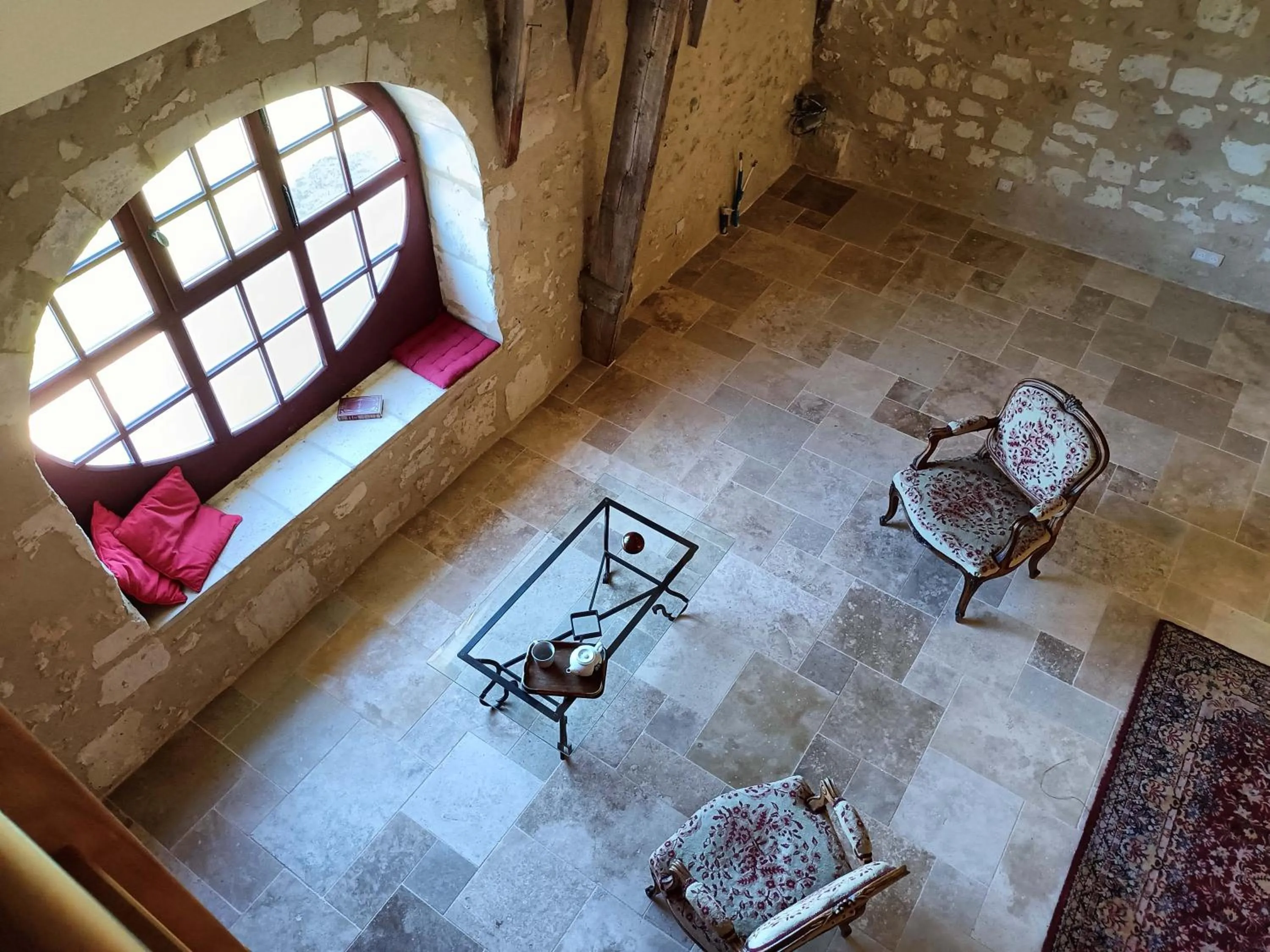Living room in Chambres d'hôtes au Château de Gizeux