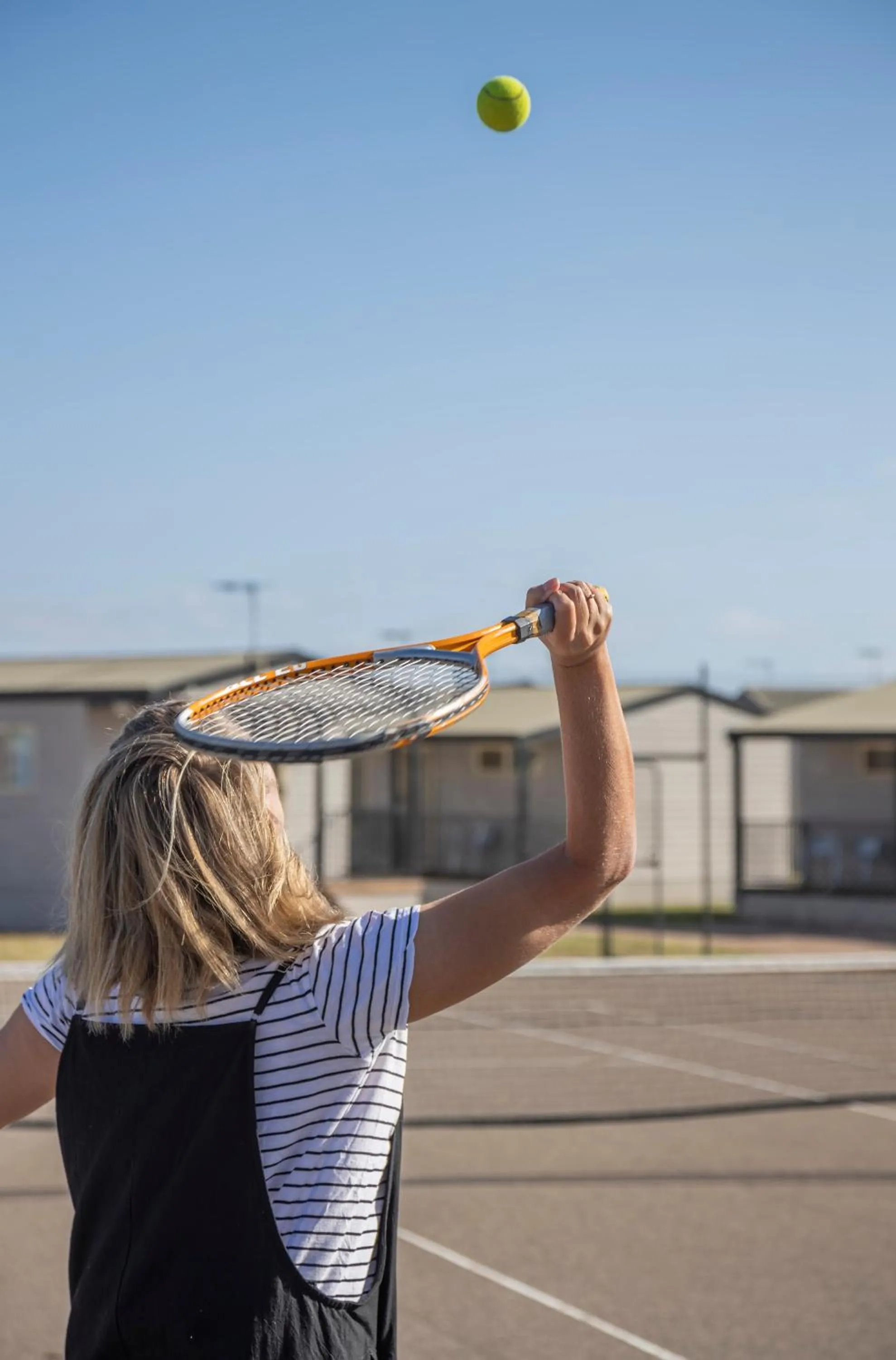 Tennis court in Moana Beach Tourist Park