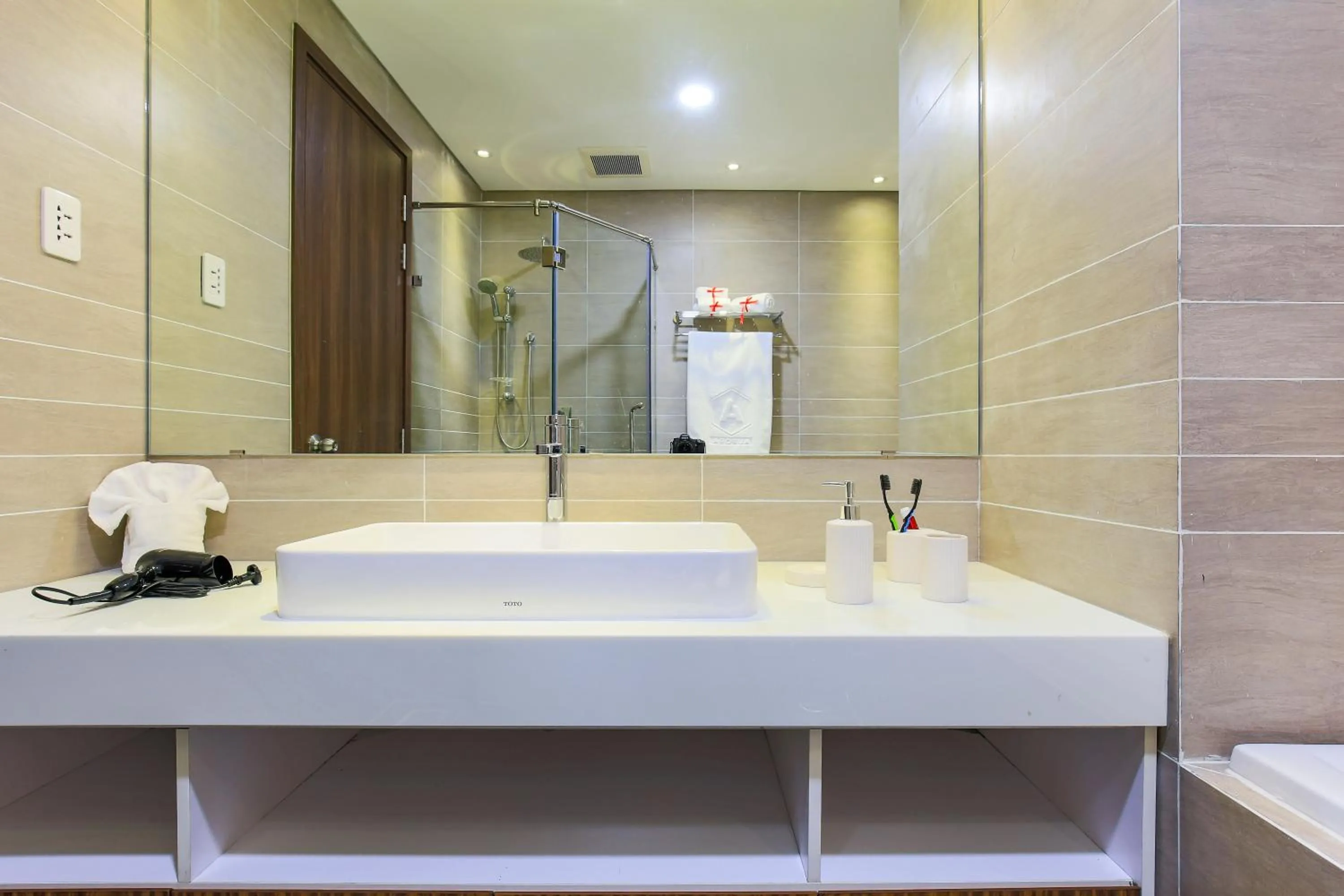Bathroom in Aurora Serviced Apartments