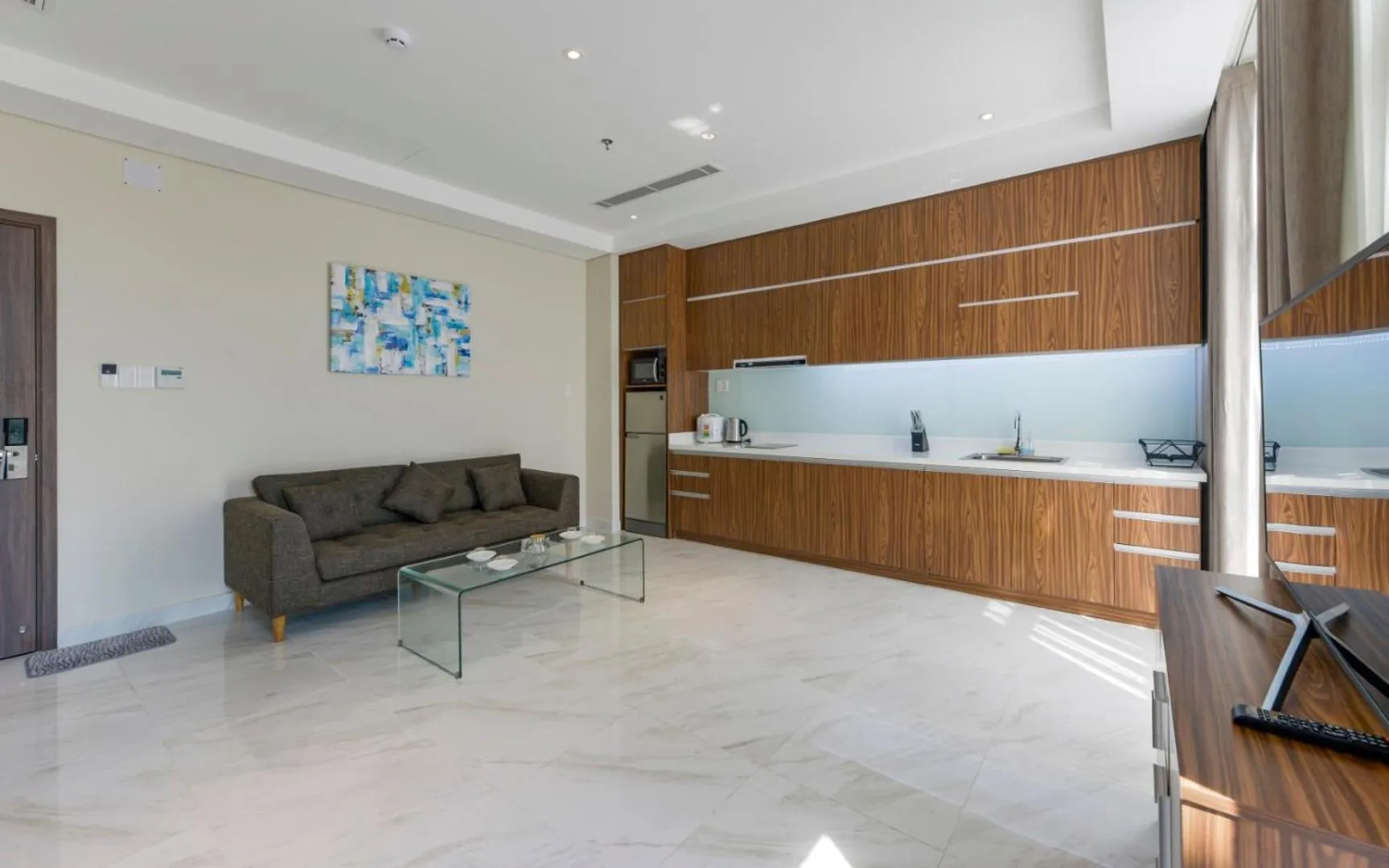 Kitchen or kitchenette in Aurora Serviced Apartments