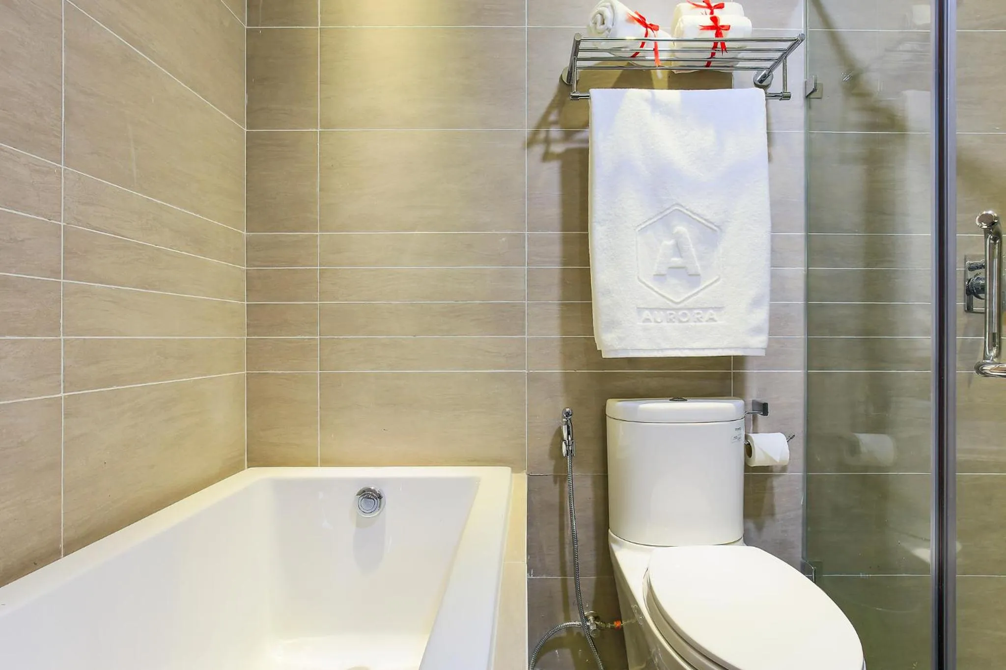 Bathroom in Aurora Serviced Apartments