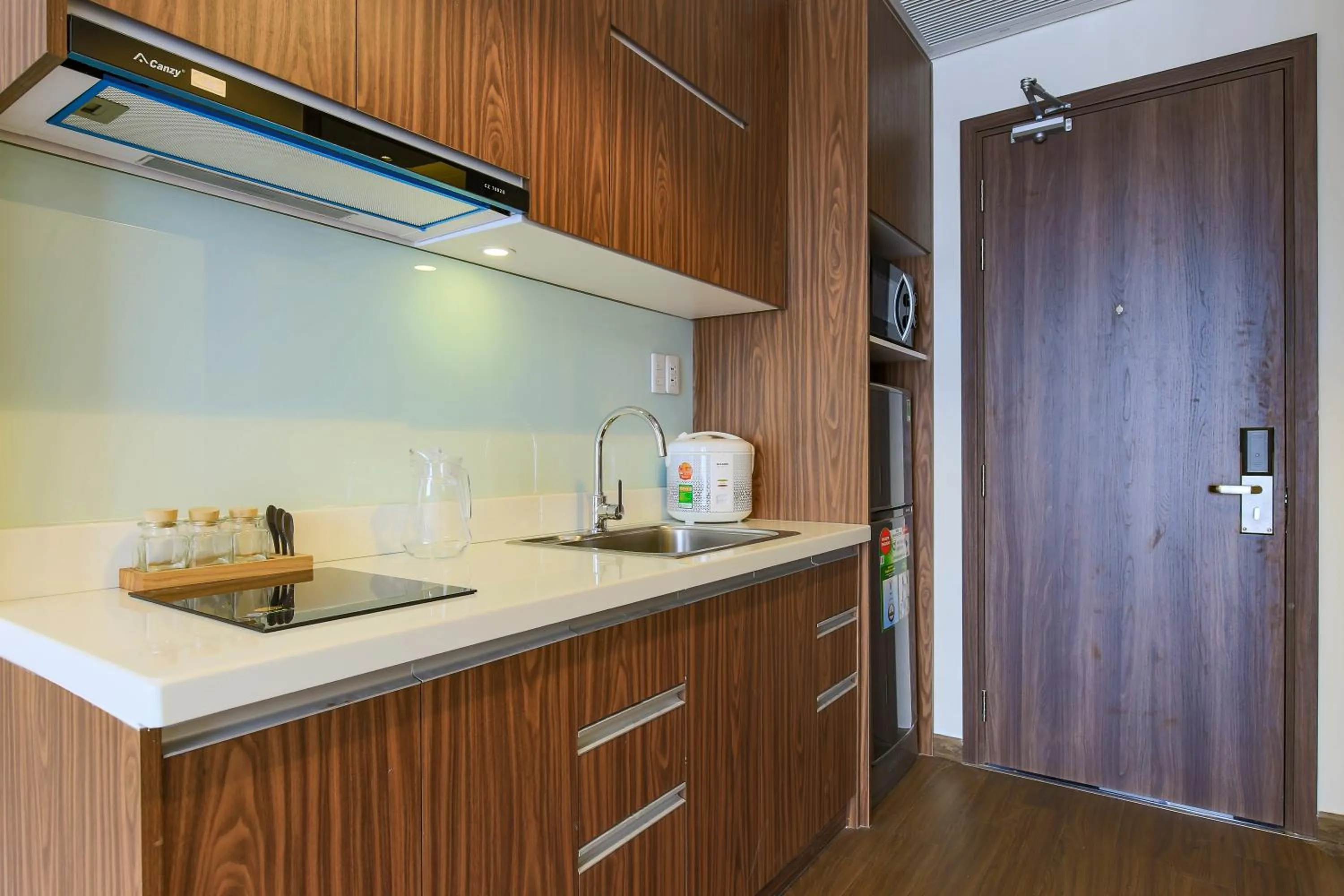 Kitchen or kitchenette in Aurora Serviced Apartments