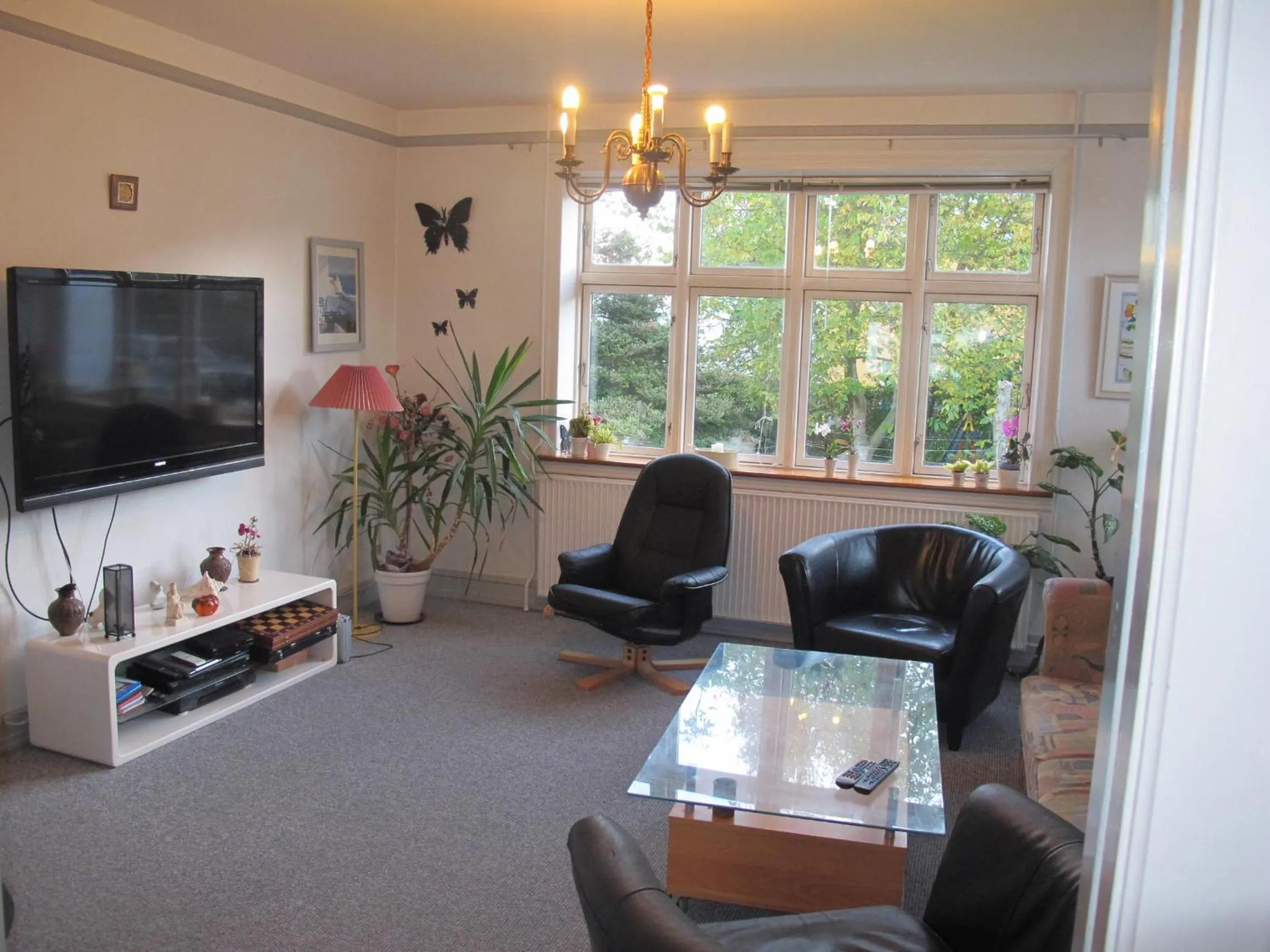 Communal lounge/ TV room in Guesthouse Sharon Aarhus