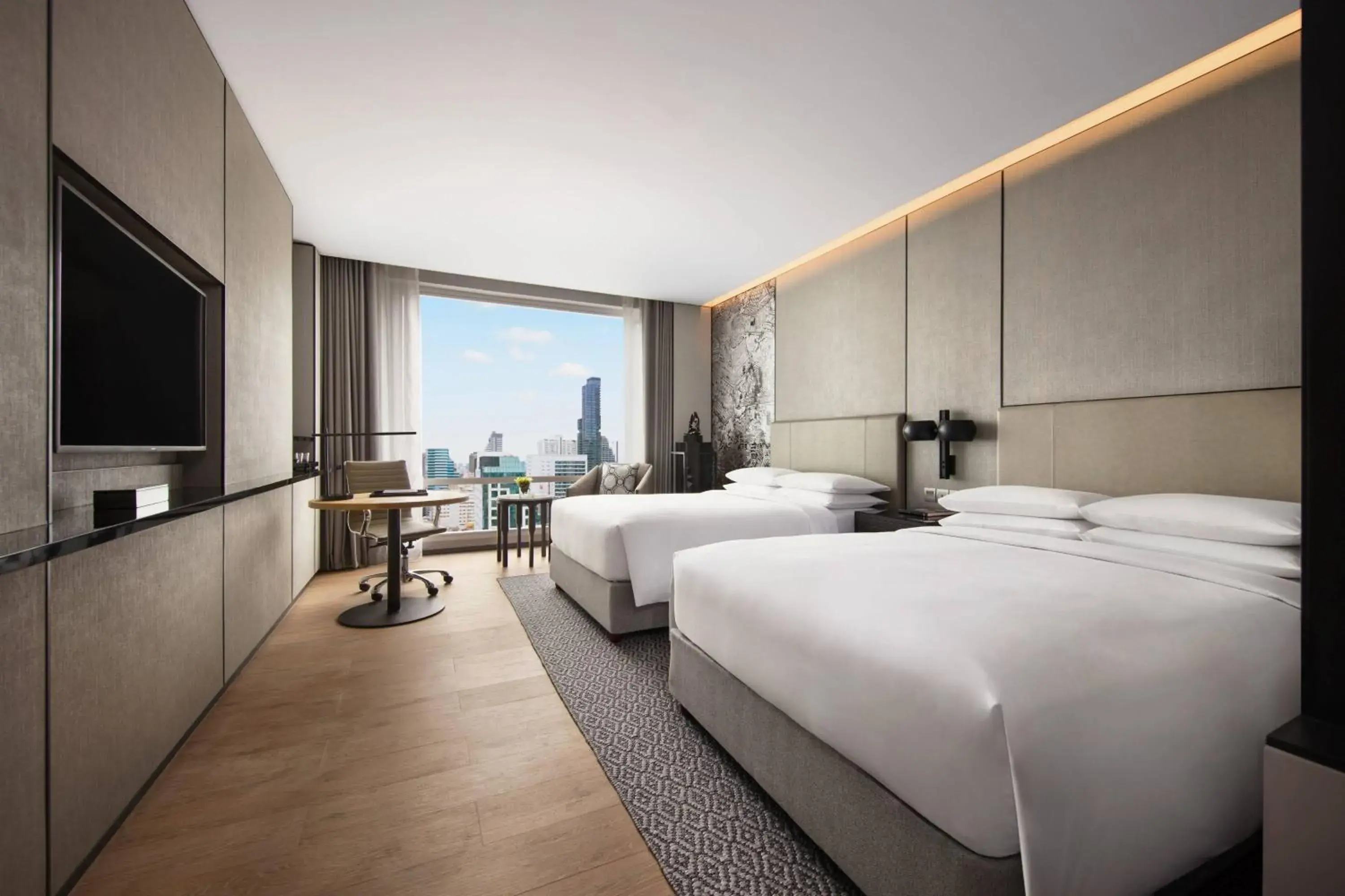 Executive with Club Benefits, 2 Double Beds in Bangkok Marriott Hotel The Surawongse Executive with Club Benefits, 2 Double Beds in Bangkok Marriott Hotel The Surawongse