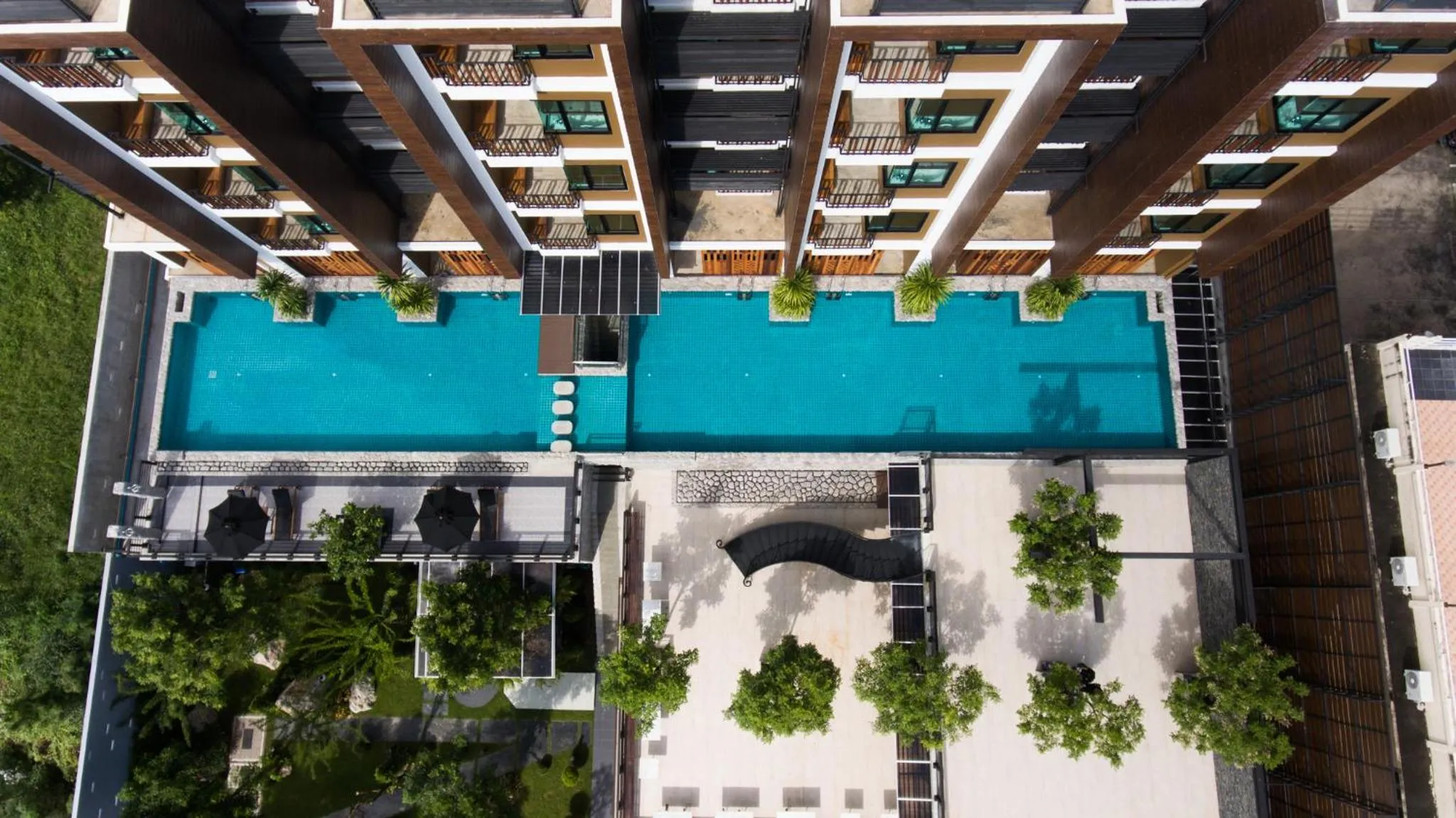 Bird's eye view in Natee The Riverfront Hotel Kanchanaburi