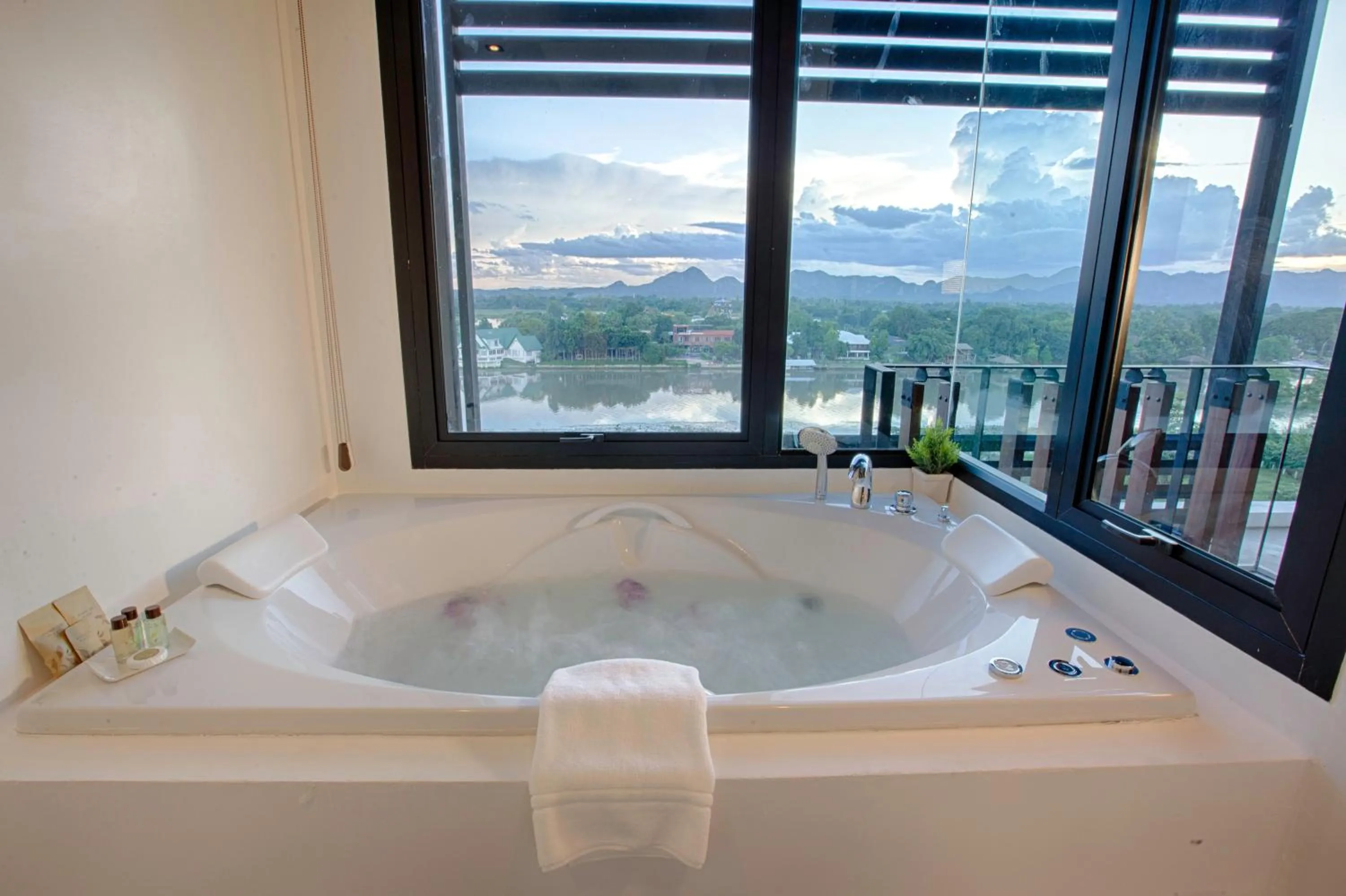 Natural landscape in Natee The Riverfront Hotel Kanchanaburi