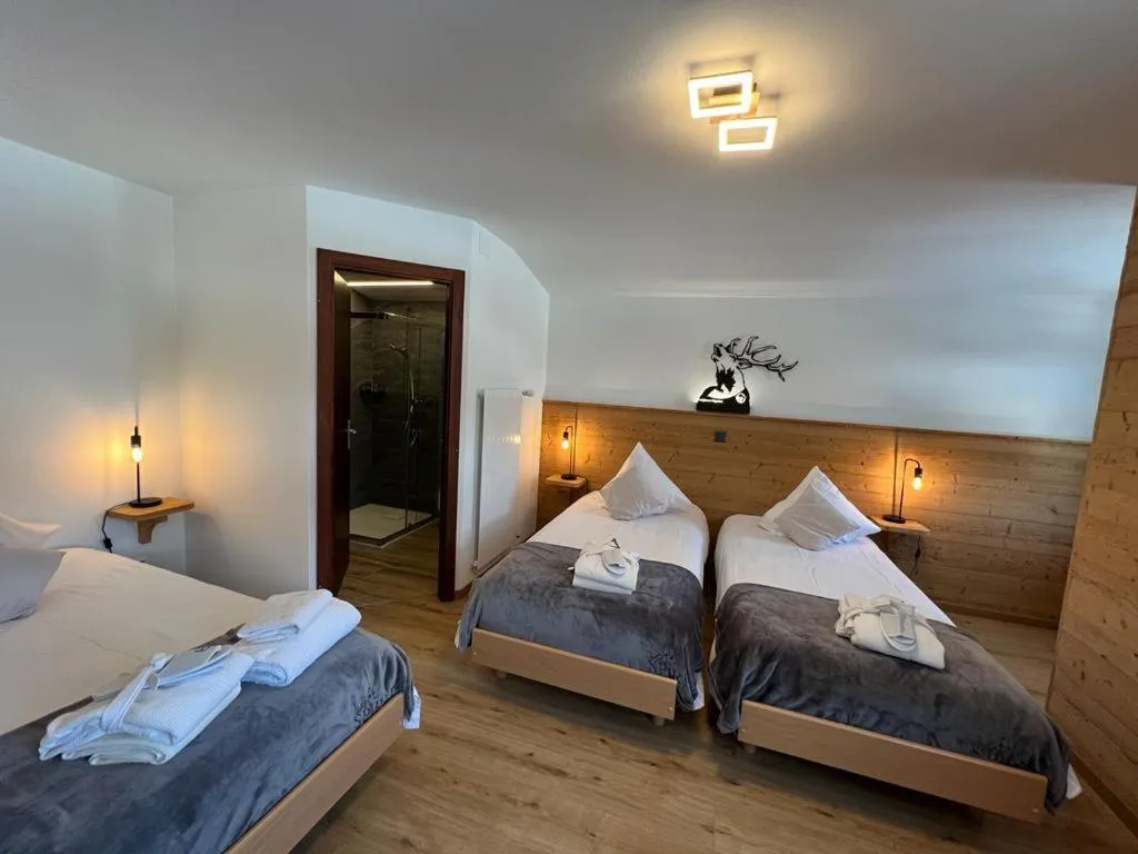 Bed in Au Bivouac de Napoléon et Spa