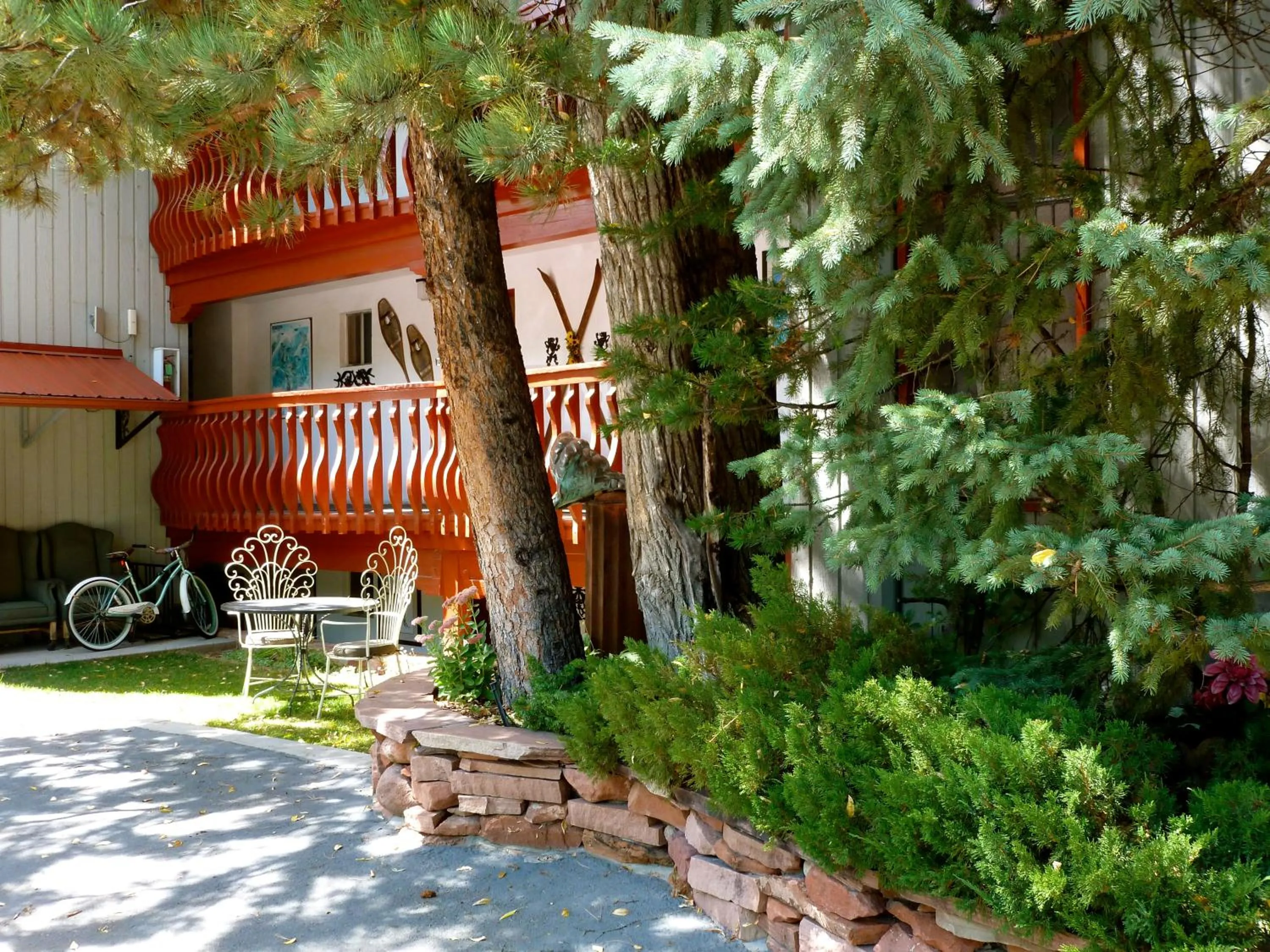 Patio in Tyrolean Lodge