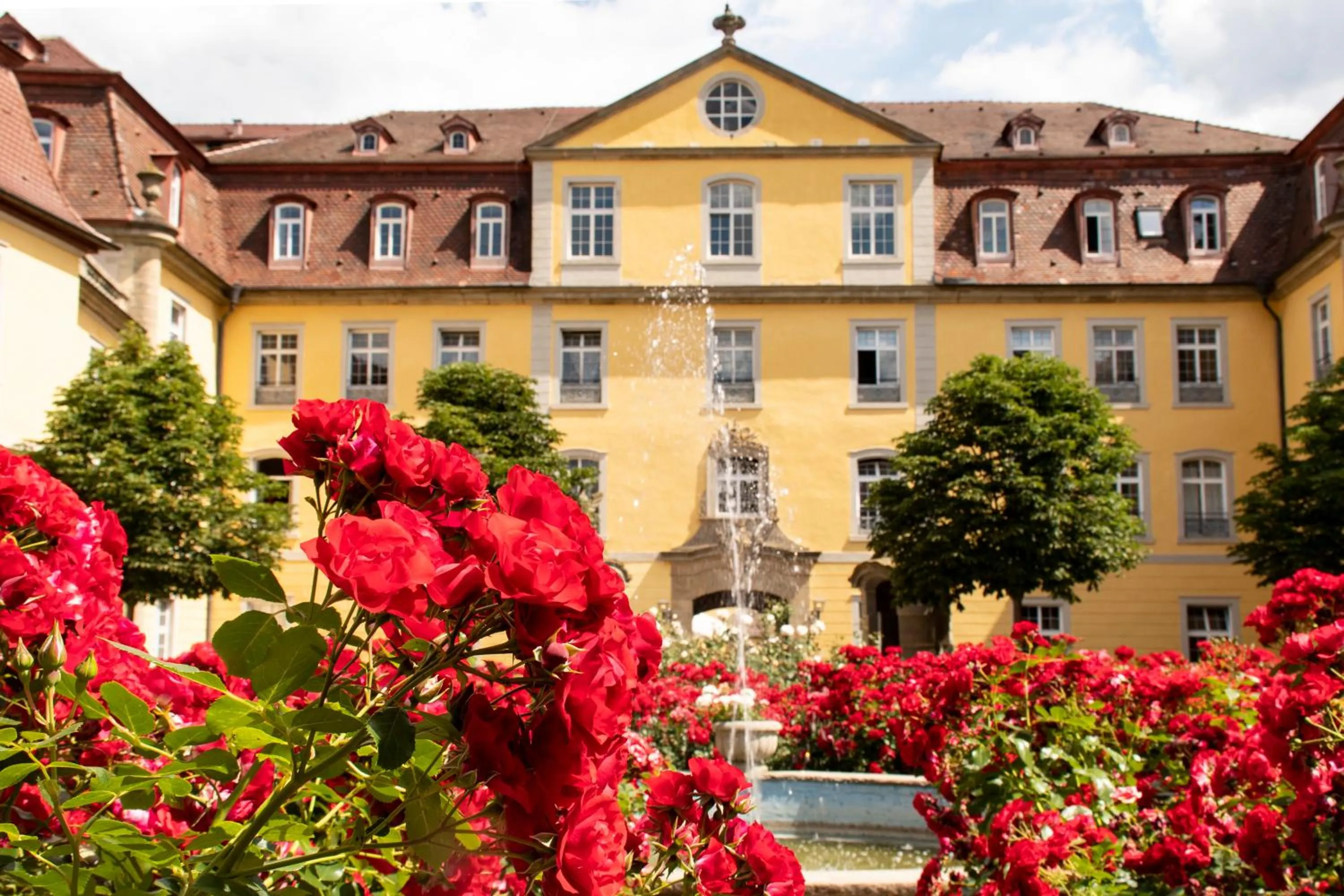 Patio in BioHotel Schloss Kirchberg