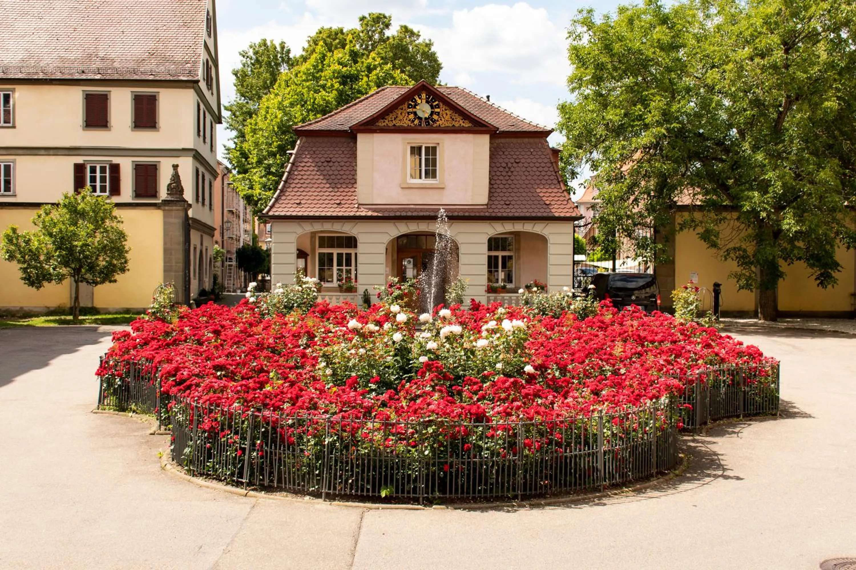 Patio in BioHotel Schloss Kirchberg