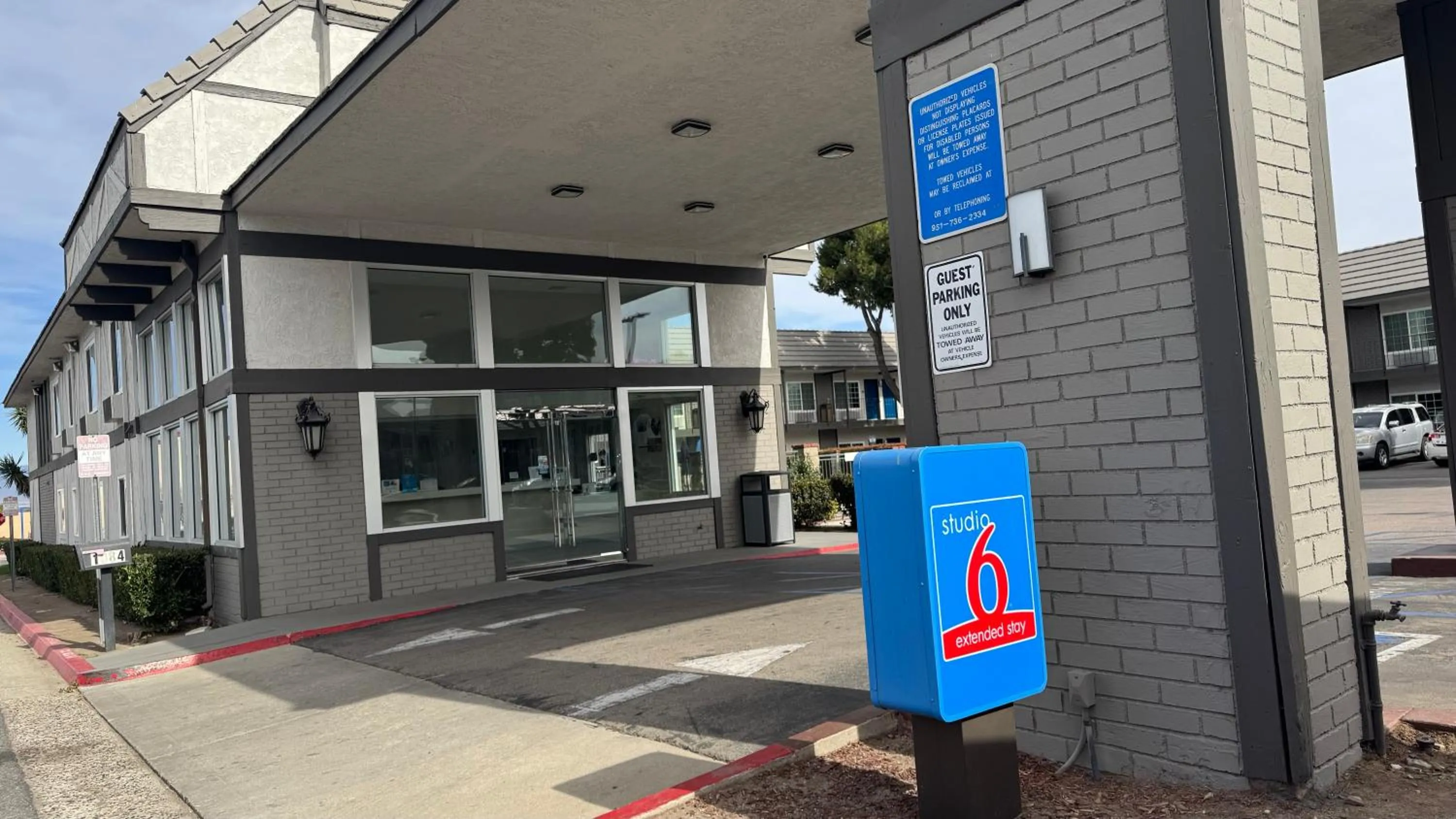 Property building in Studio 6 Corona, CA West