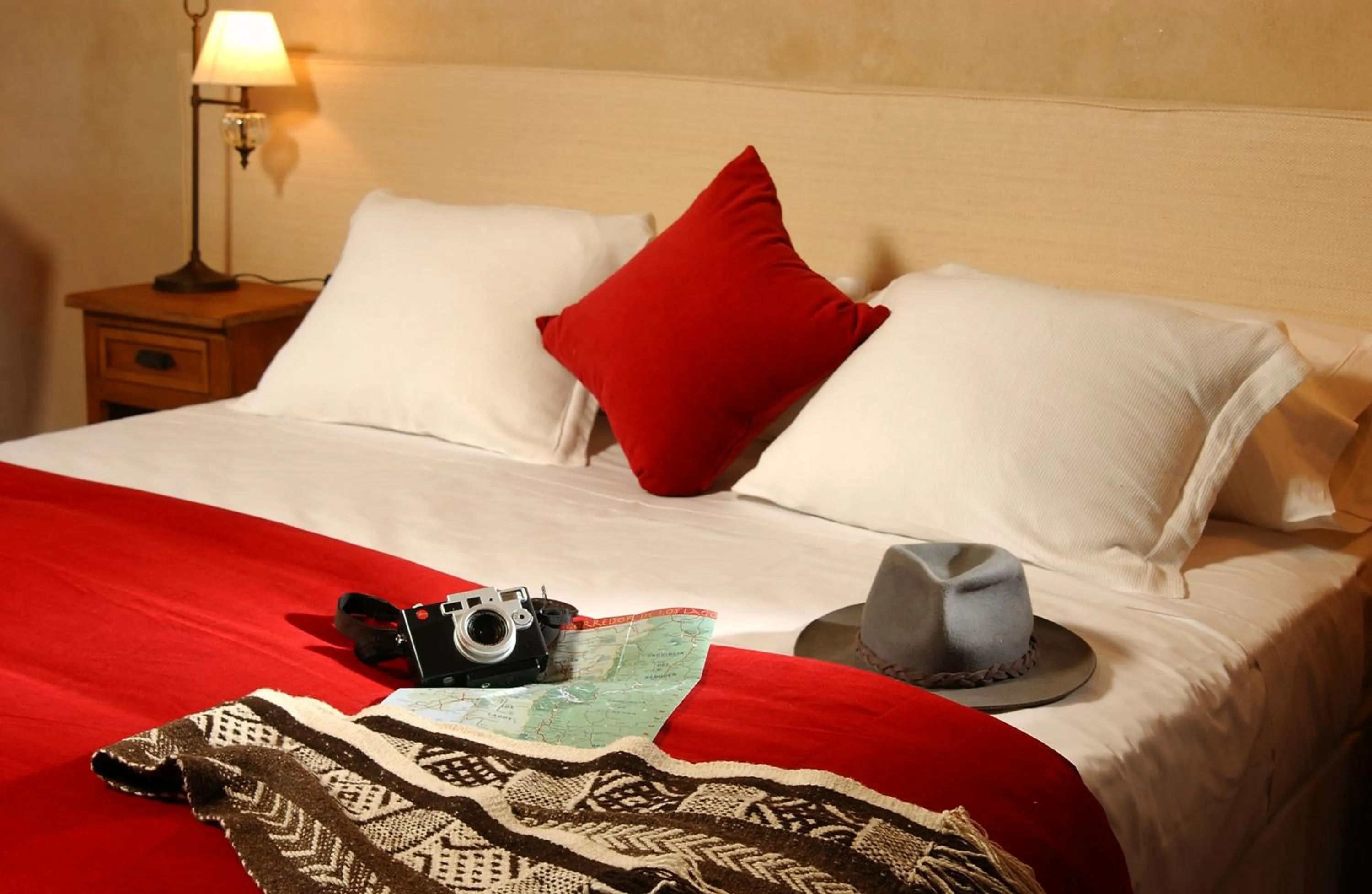 Bed in Aldebaran Hotel & Spa