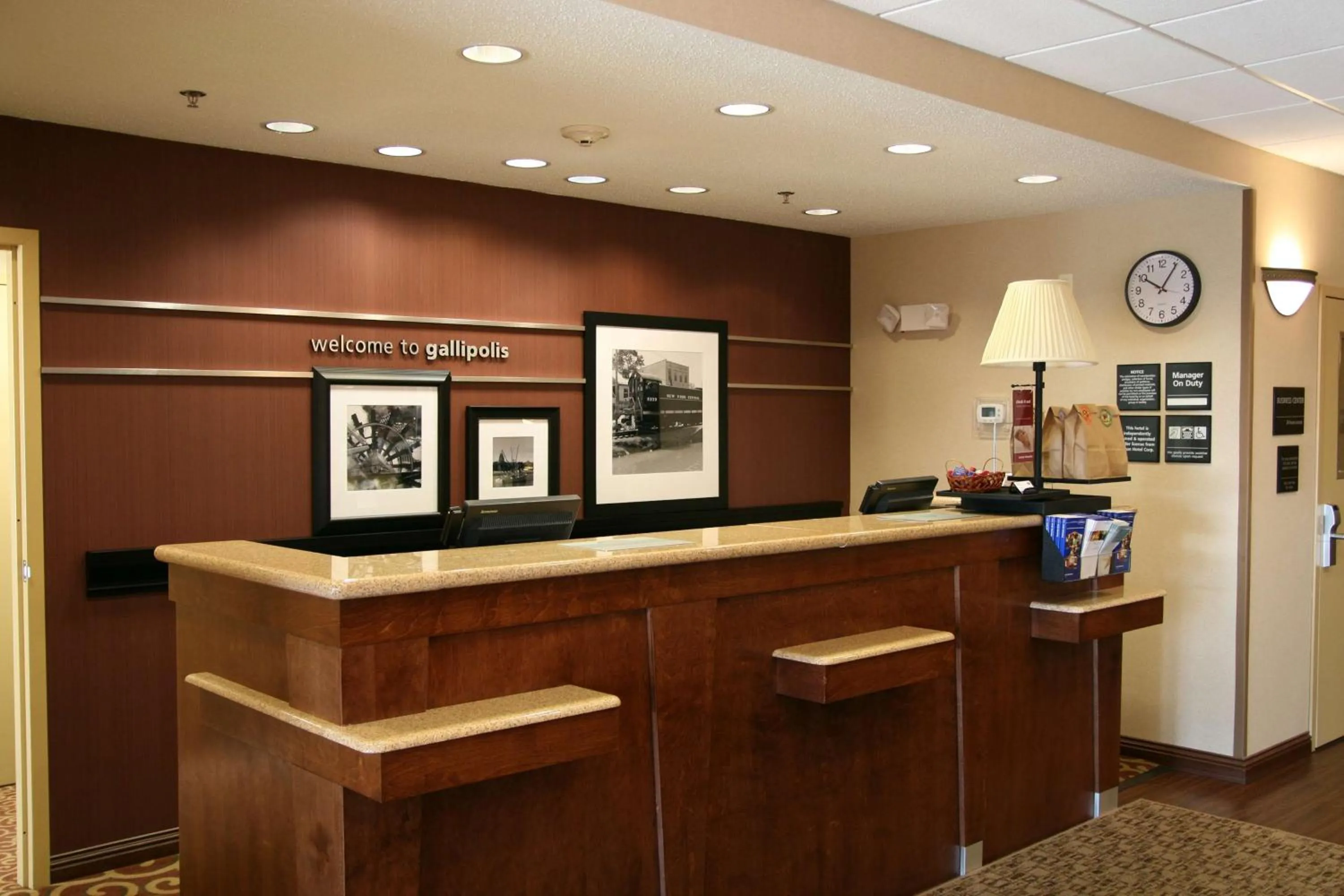 Lobby or reception in Hampton Inn Gallipolis