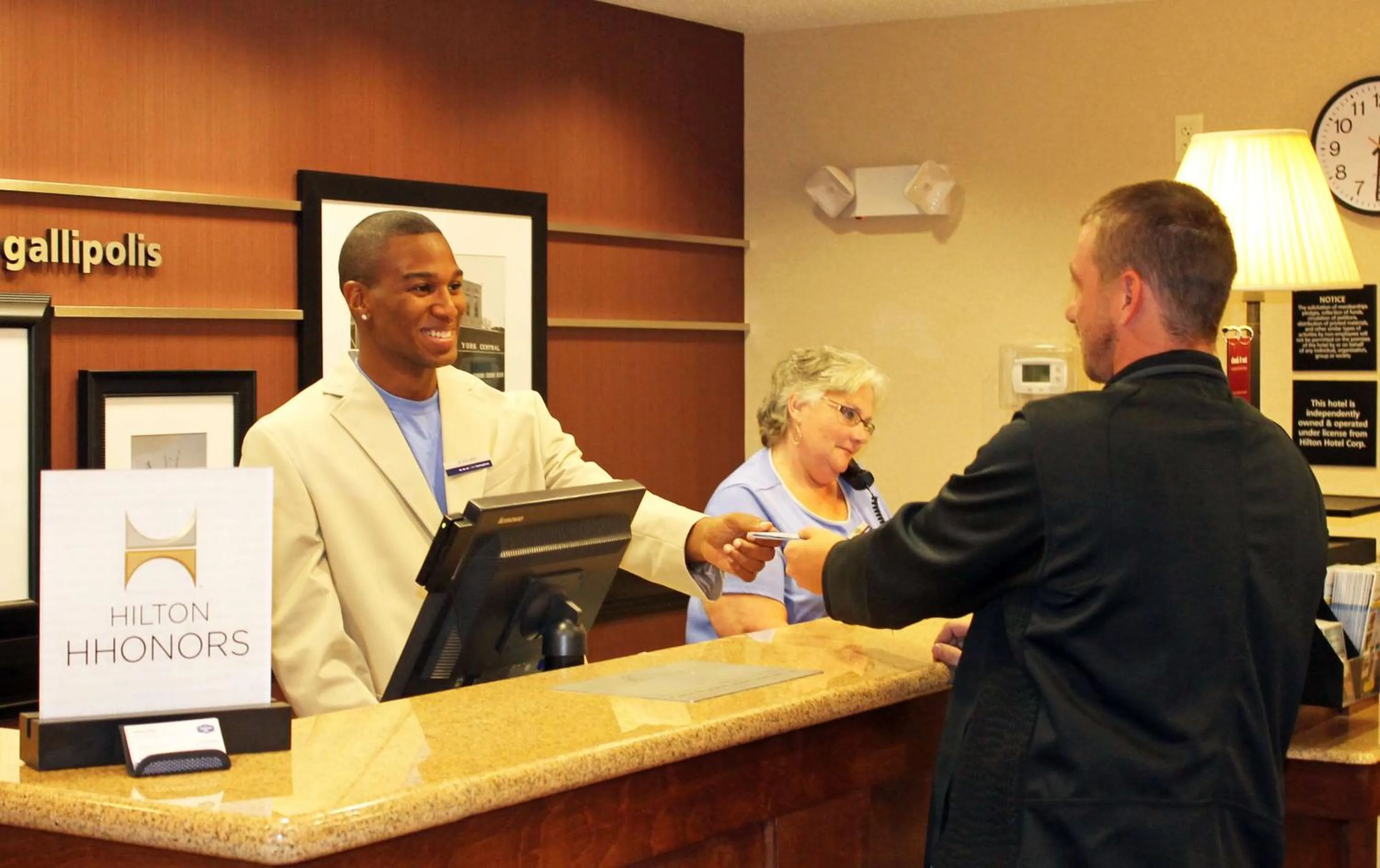Lobby or reception in Hampton Inn Gallipolis