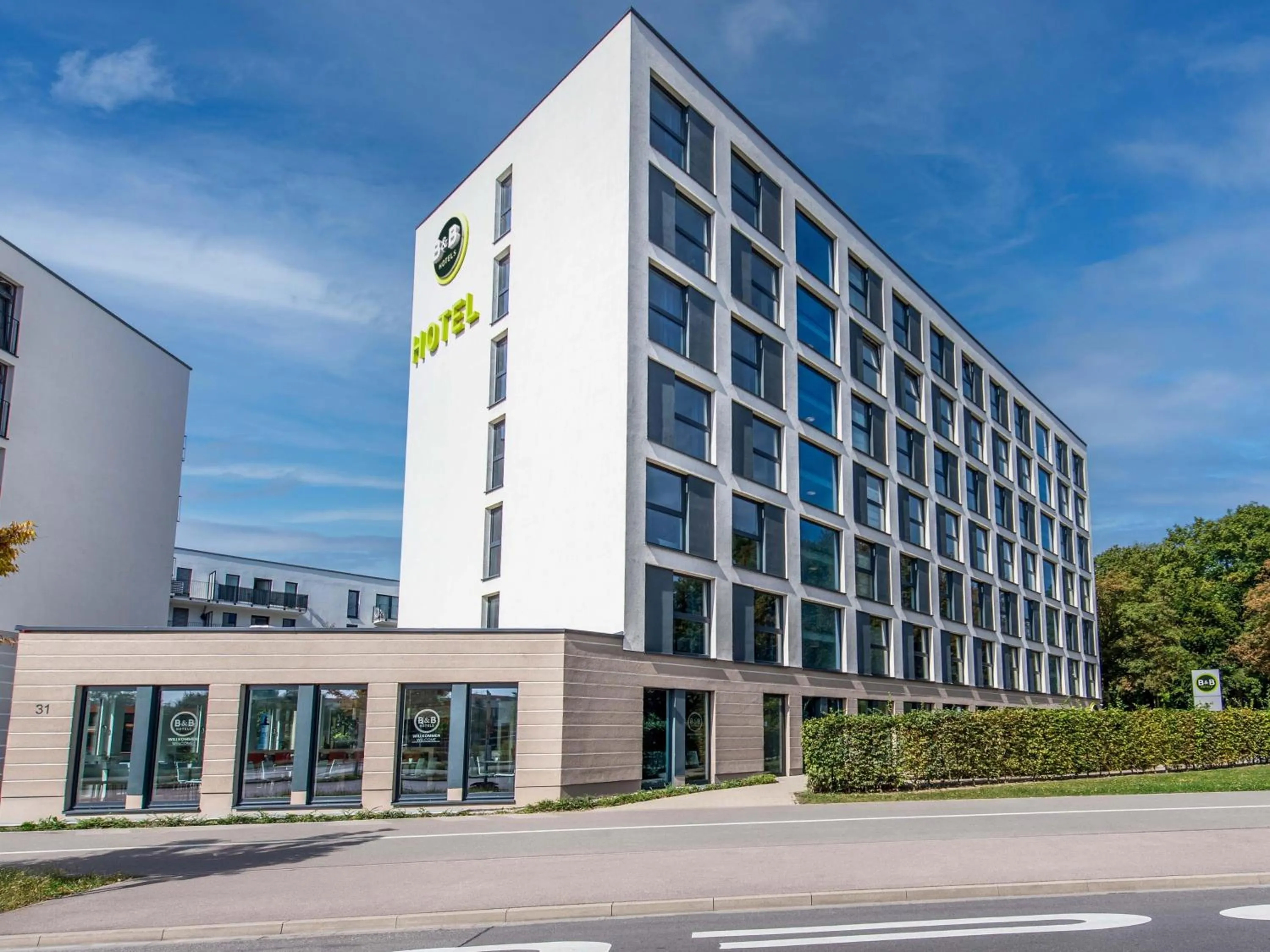 Property building in B&B Hotel Neu-Ulm