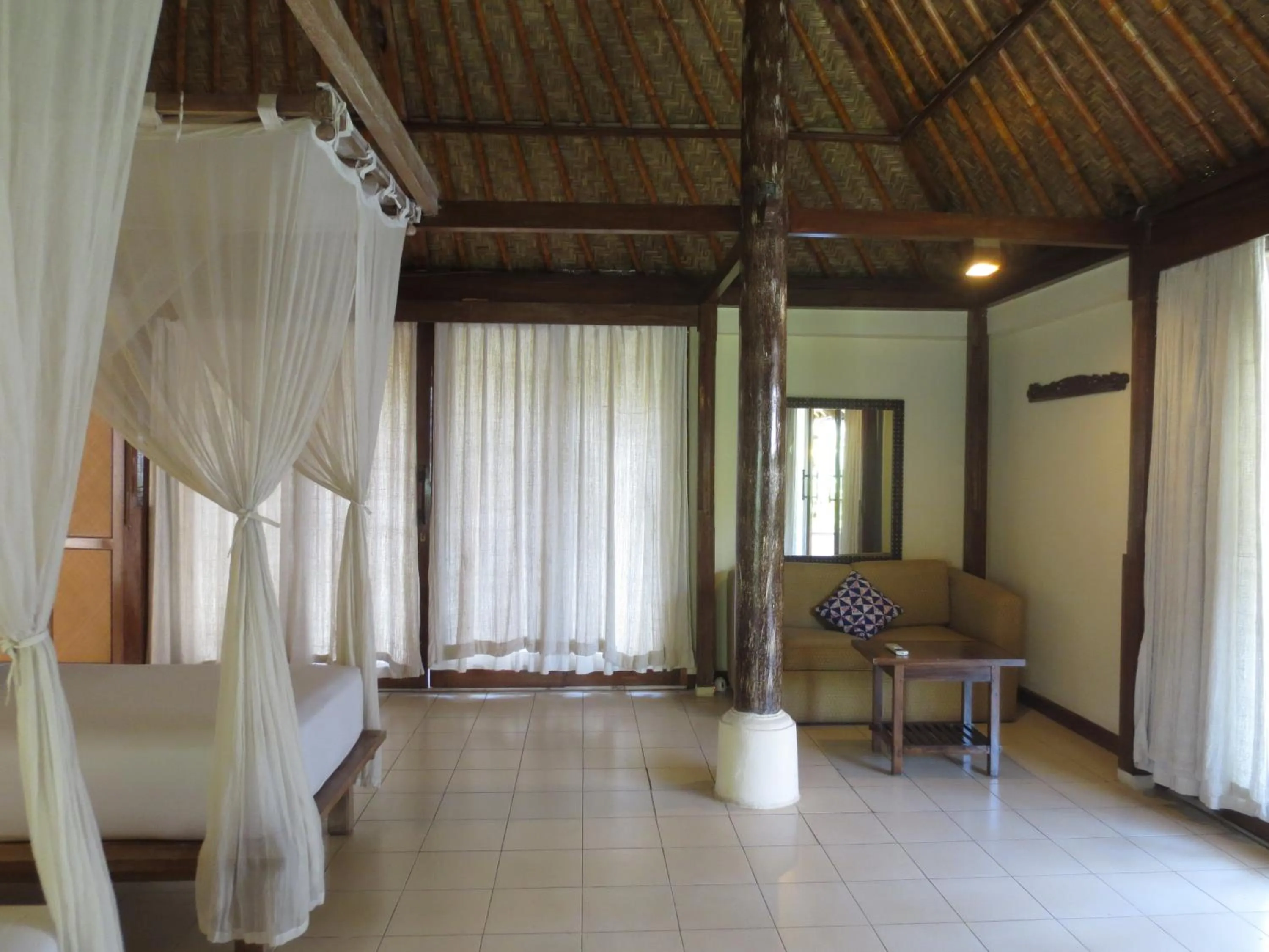 Seating area, Bed in Bumi Ubud Resort