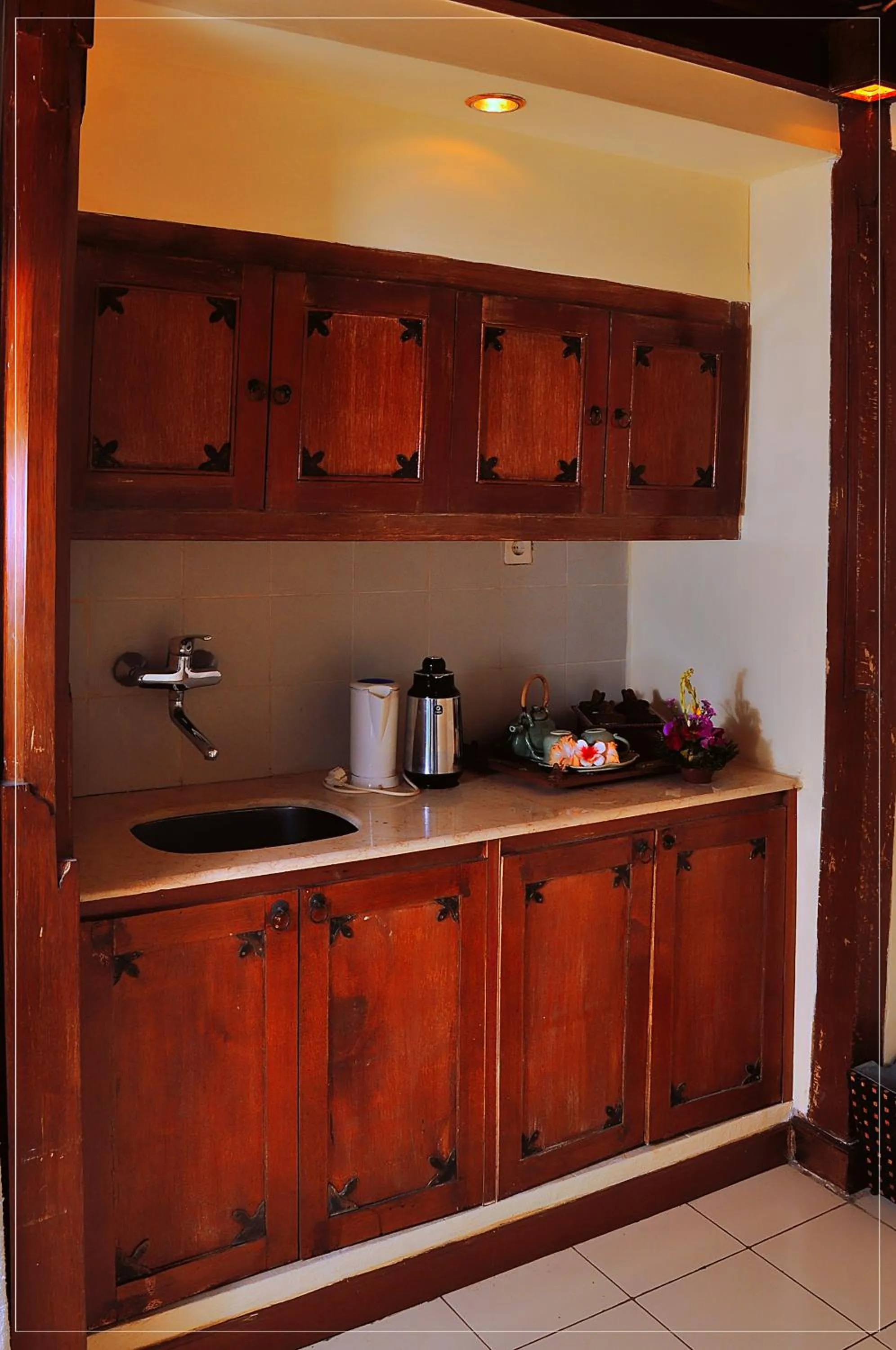 Kitchen or kitchenette in Bumi Ubud Resort