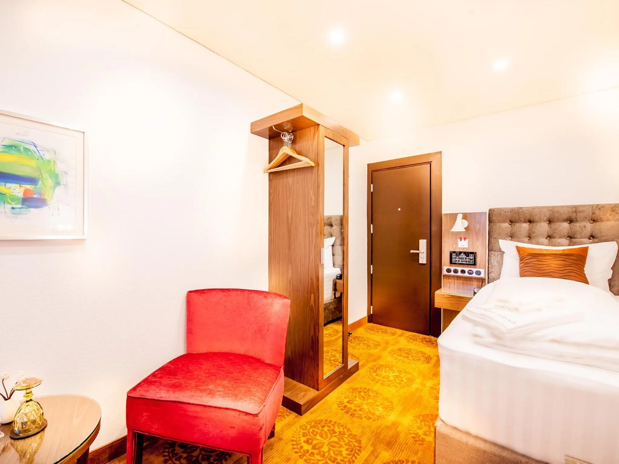 Decorative detail, Bed in arthausHOTEL