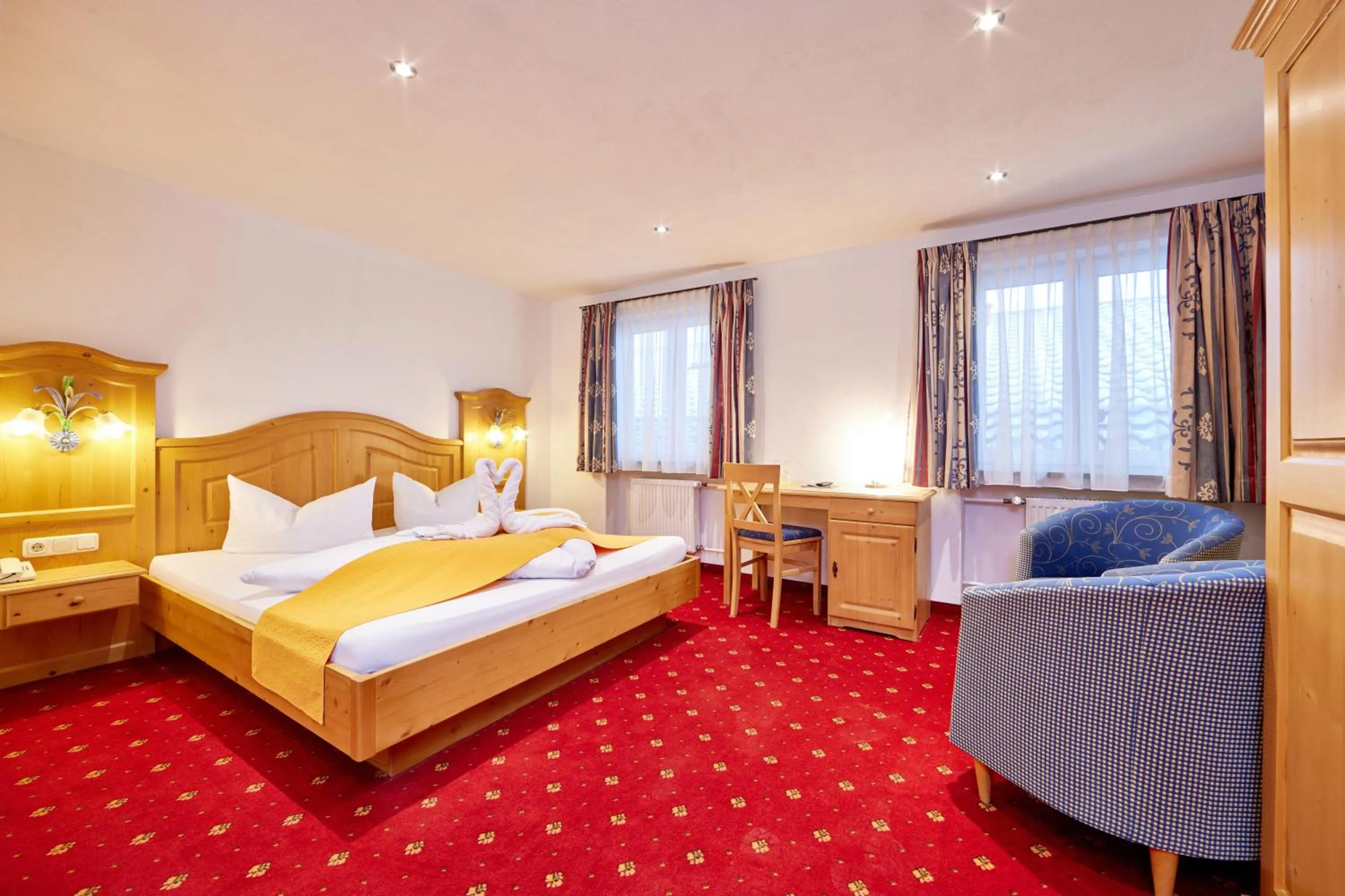 Bed in Alpenhotel Rieger