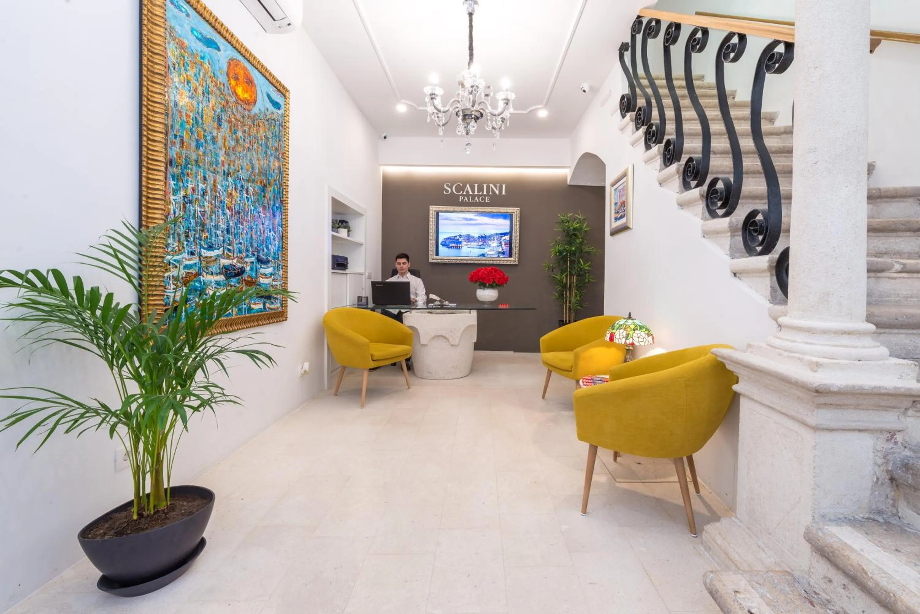 Lobby or reception in Scalini Palace