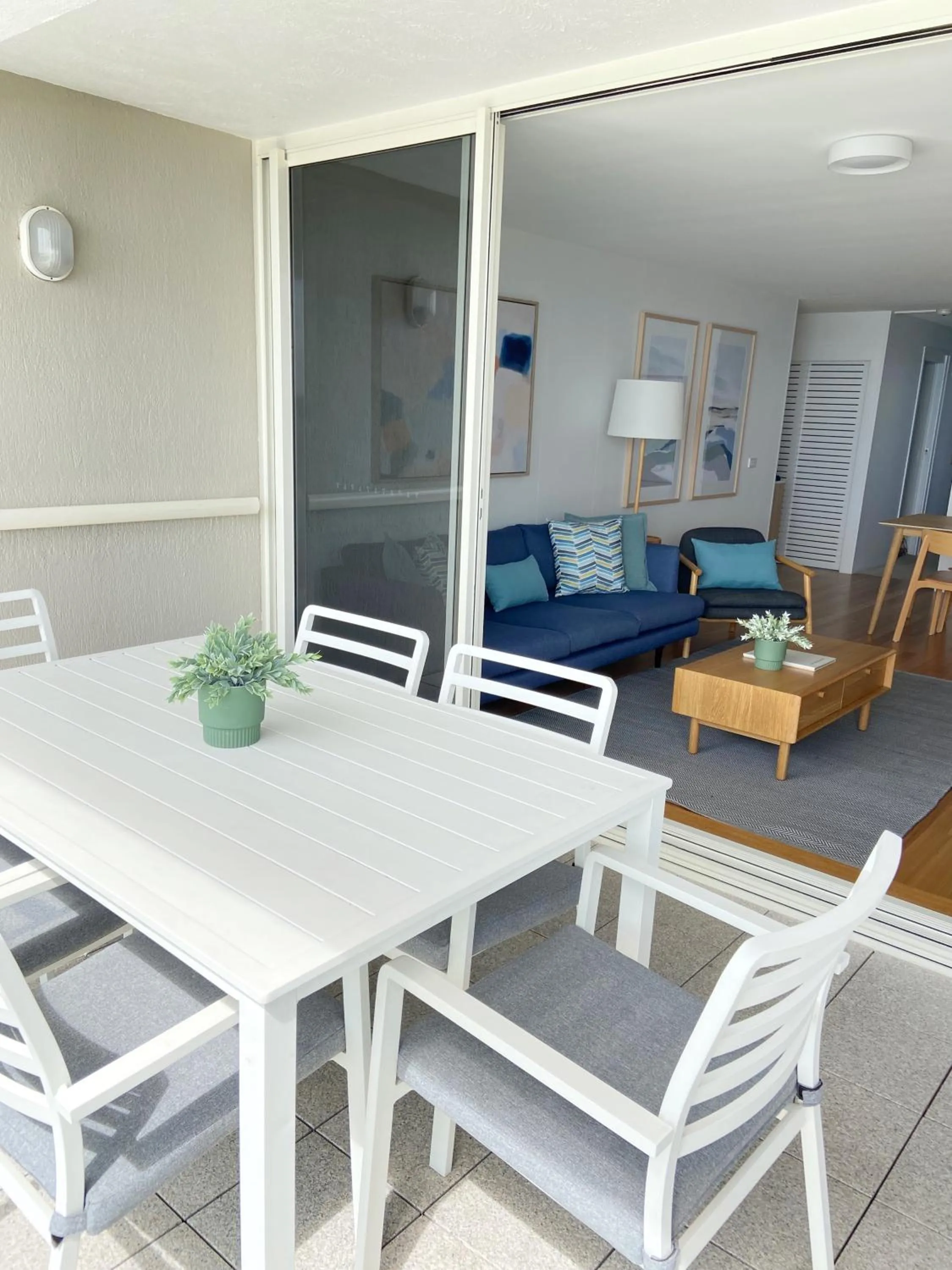 Balcony/Terrace in 84 The Spit Holiday Apartments