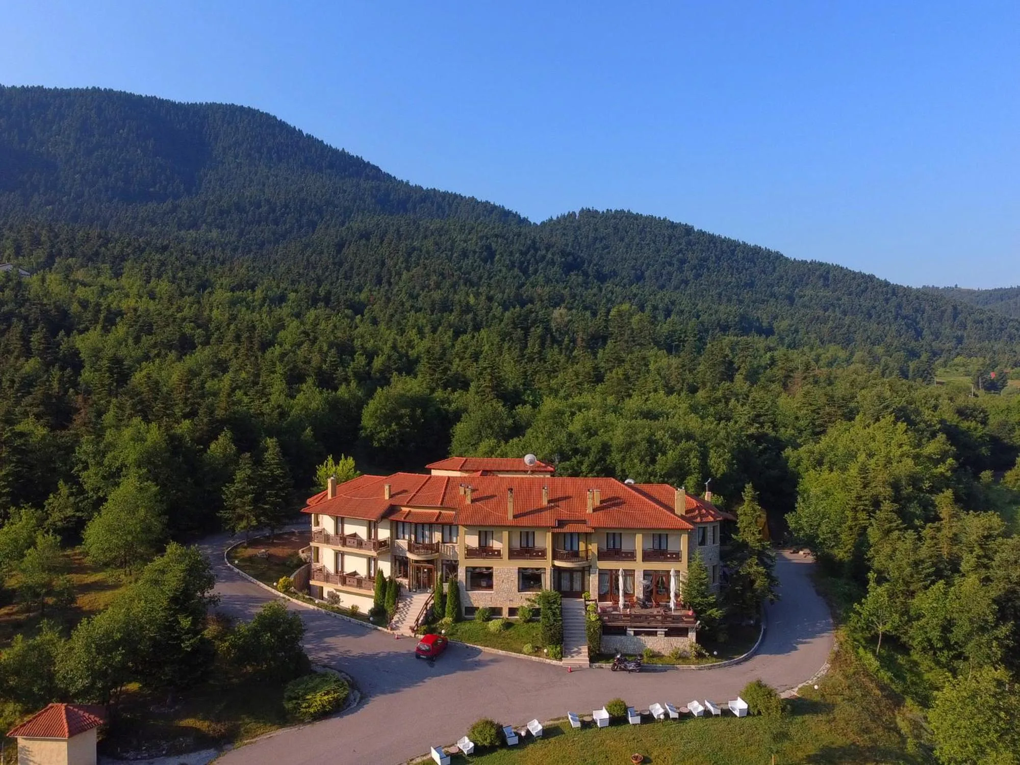 Property building in Melegos Inn Hotel