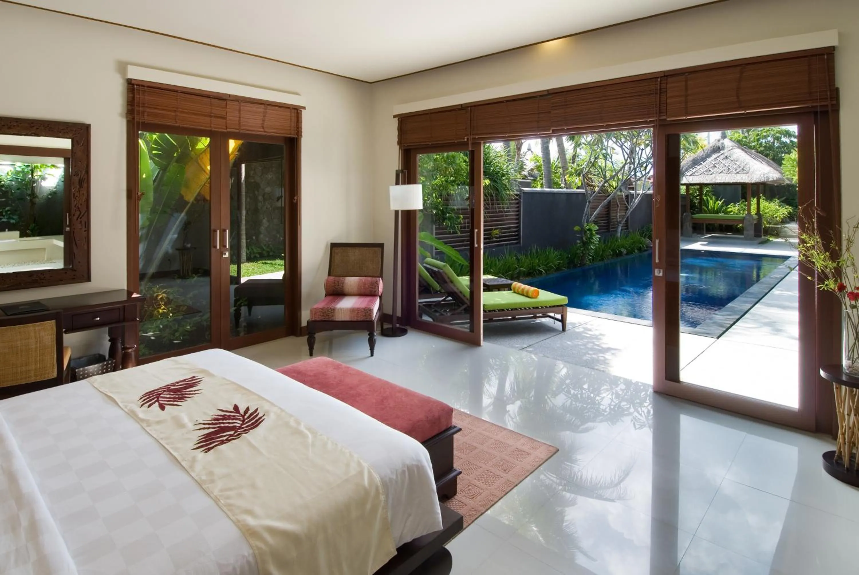 Bed in Bumi Linggah Villas Bali