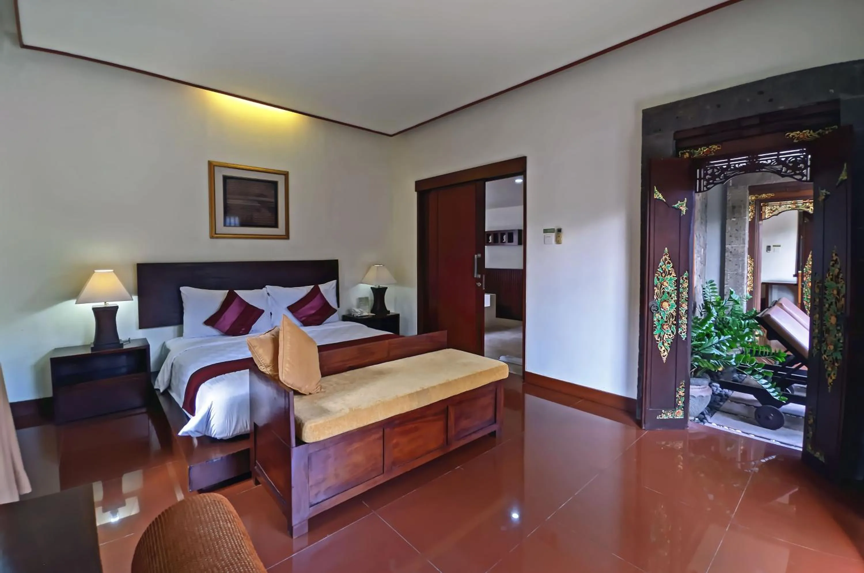 Bed in Bumi Linggah Villas Bali