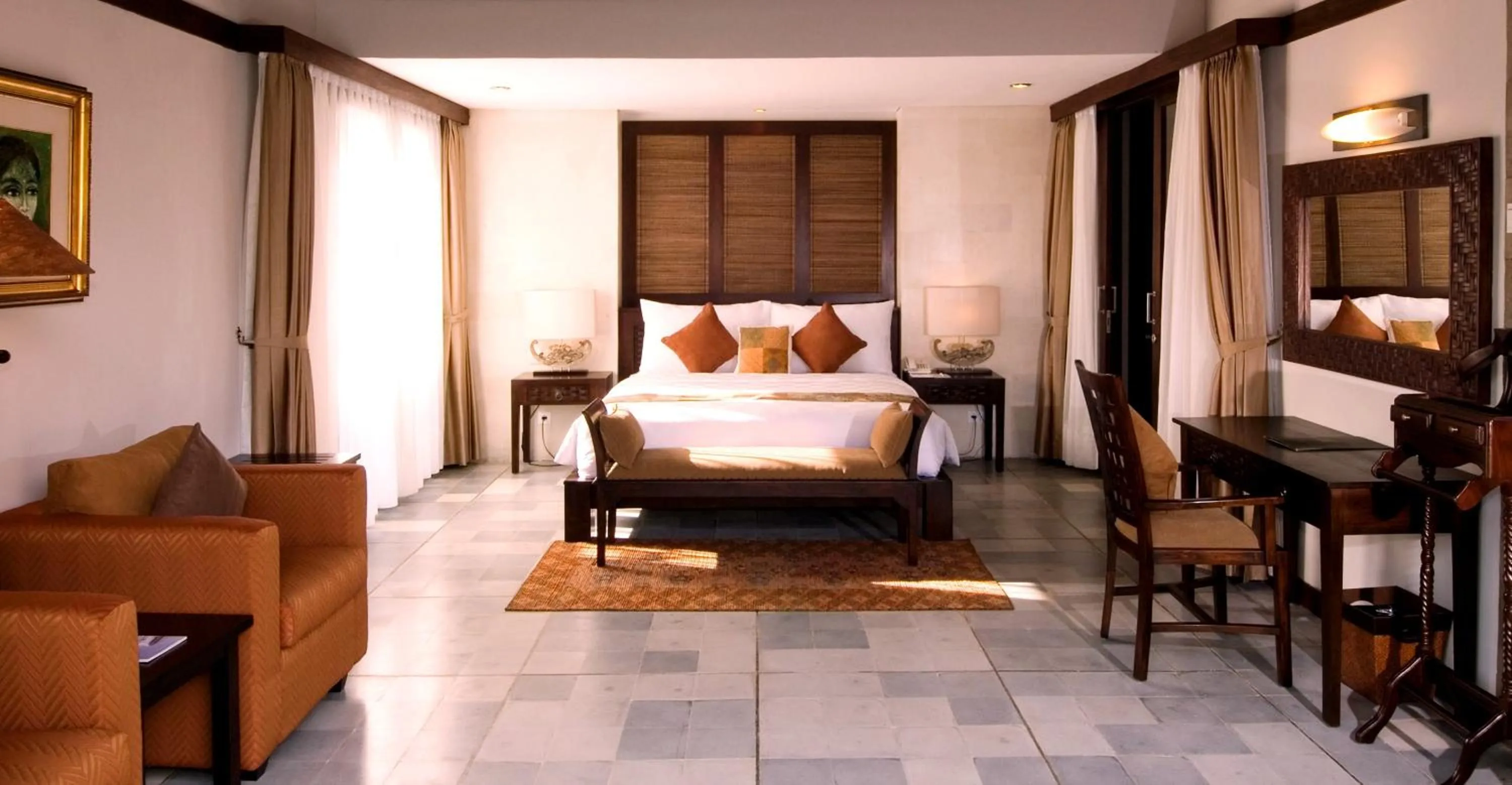 Bed in Bumi Linggah Villas Bali