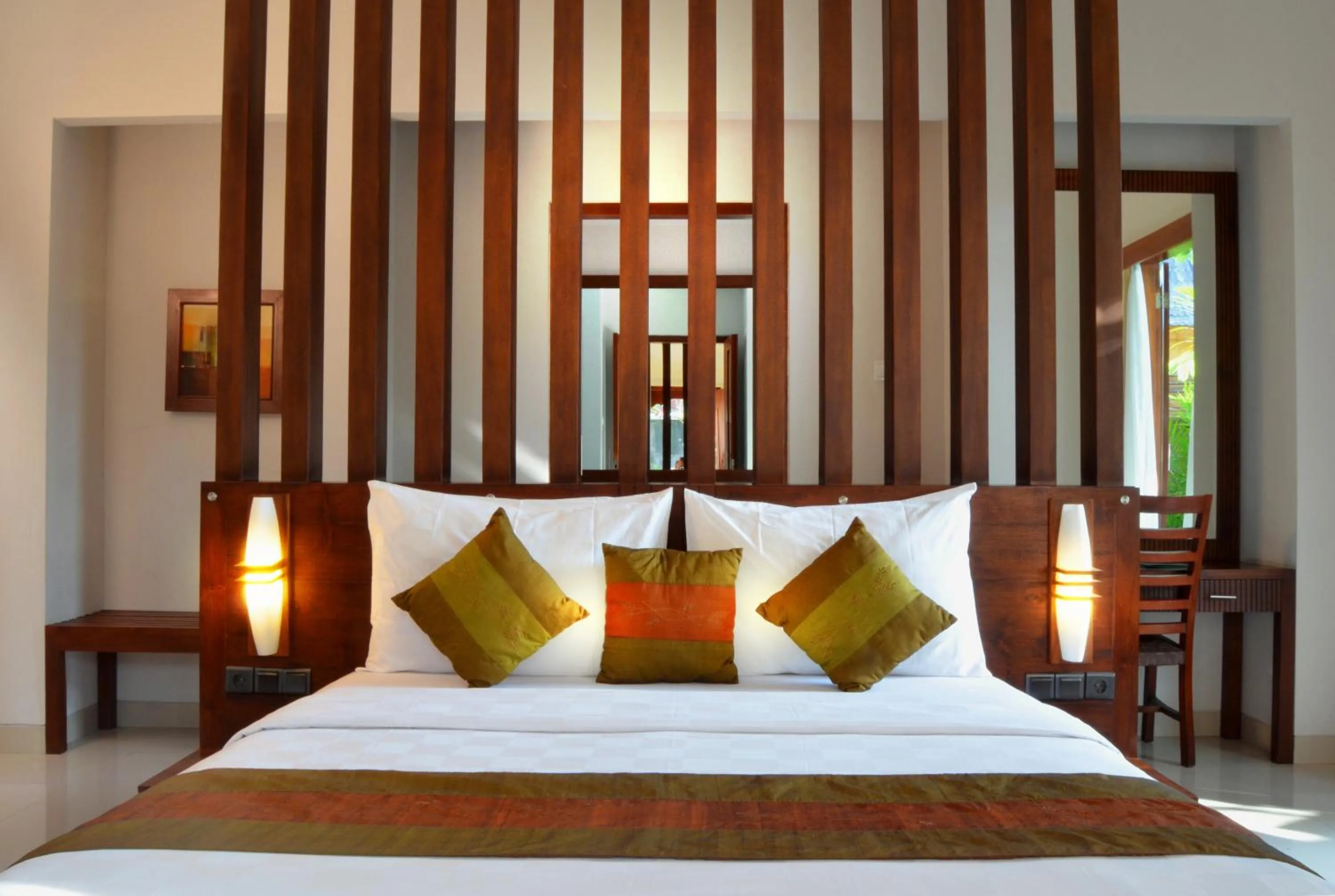 Bed in Bumi Linggah Villas Bali