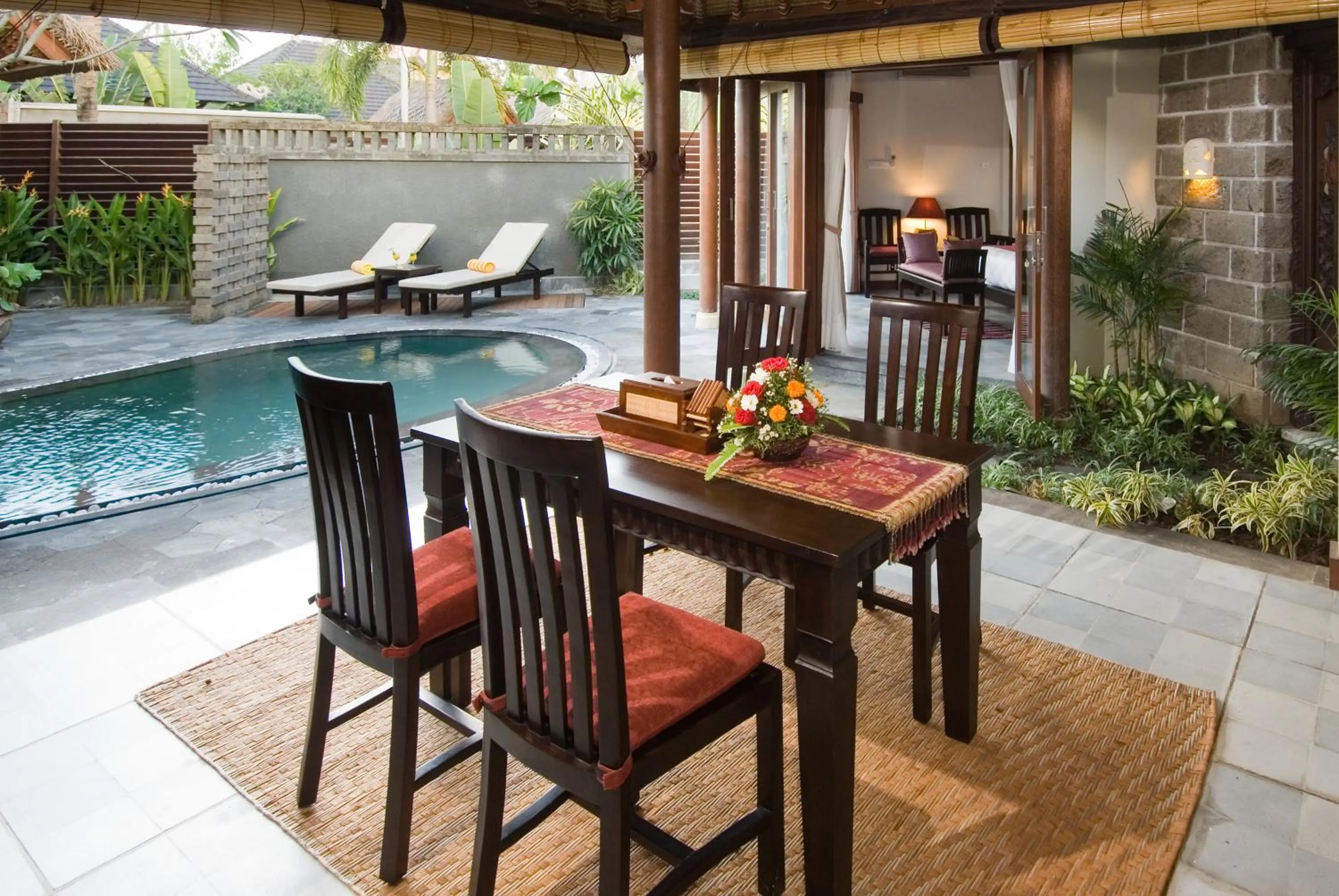 Garden view in Bumi Linggah Villas Bali