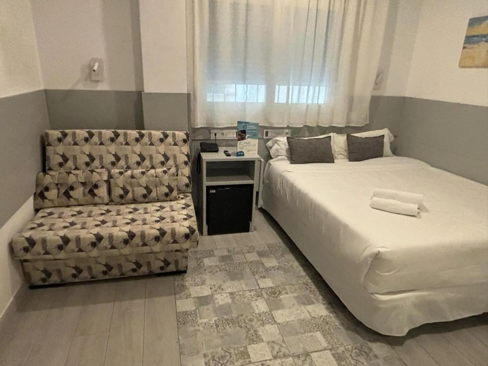 Bed in Hotel Clopy Rocamar