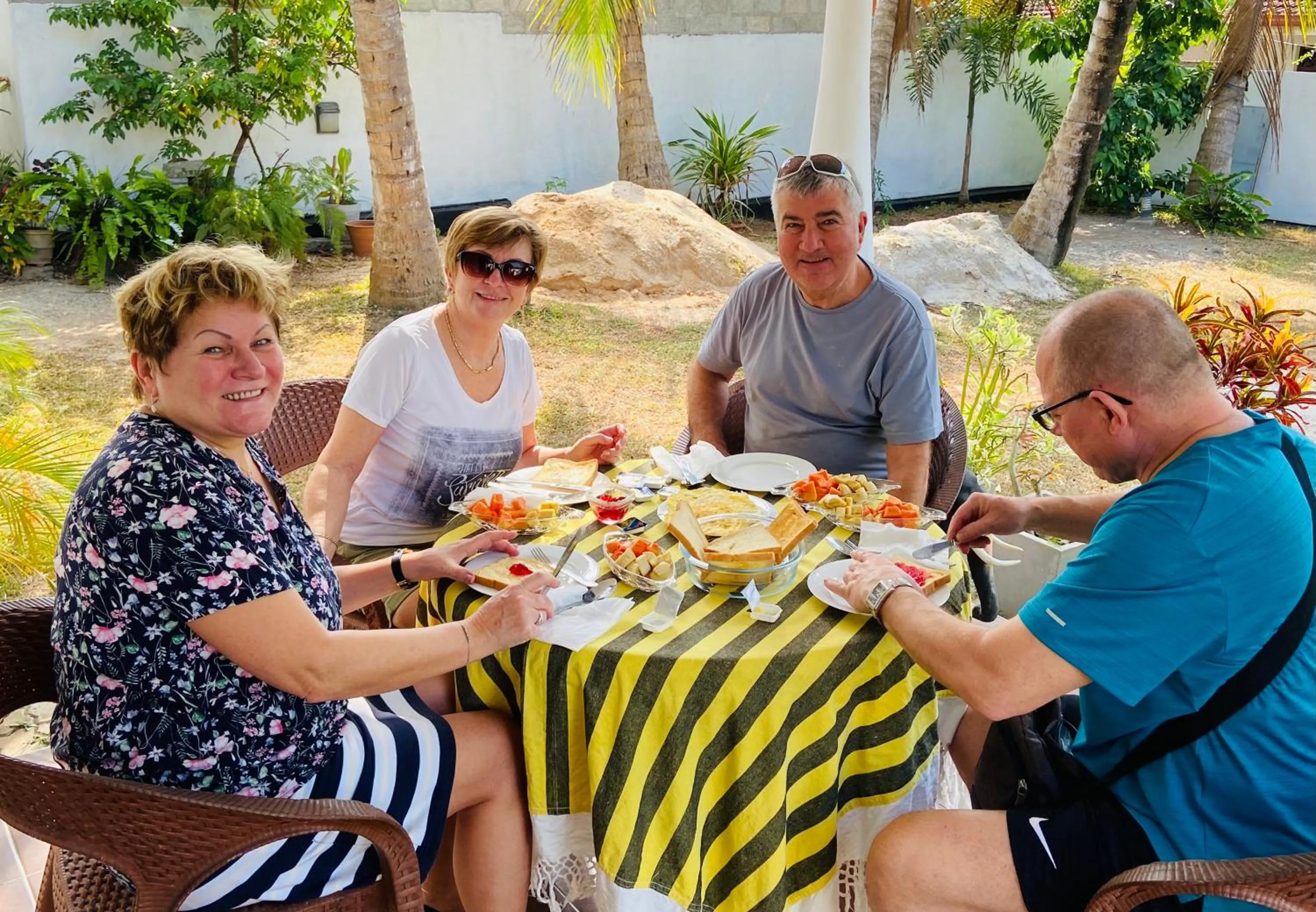 Family in White Villa Airport Transit Hotel