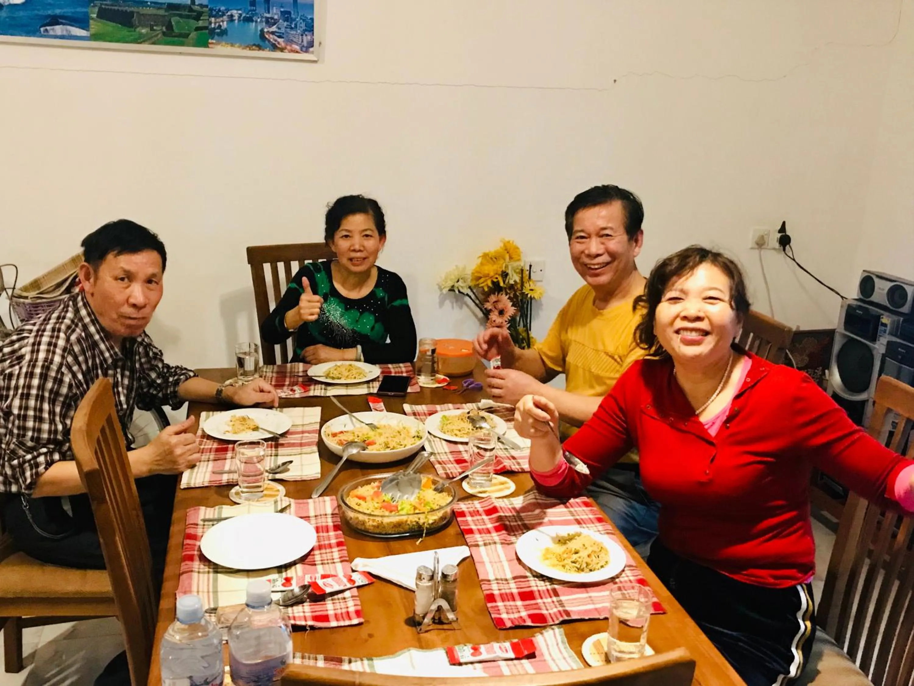 American breakfast in White Villa Airport Transit Hotel