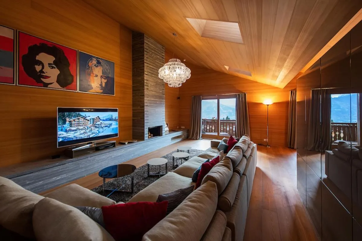 Living room in Chalet RoyAlp Hôtel & Spa