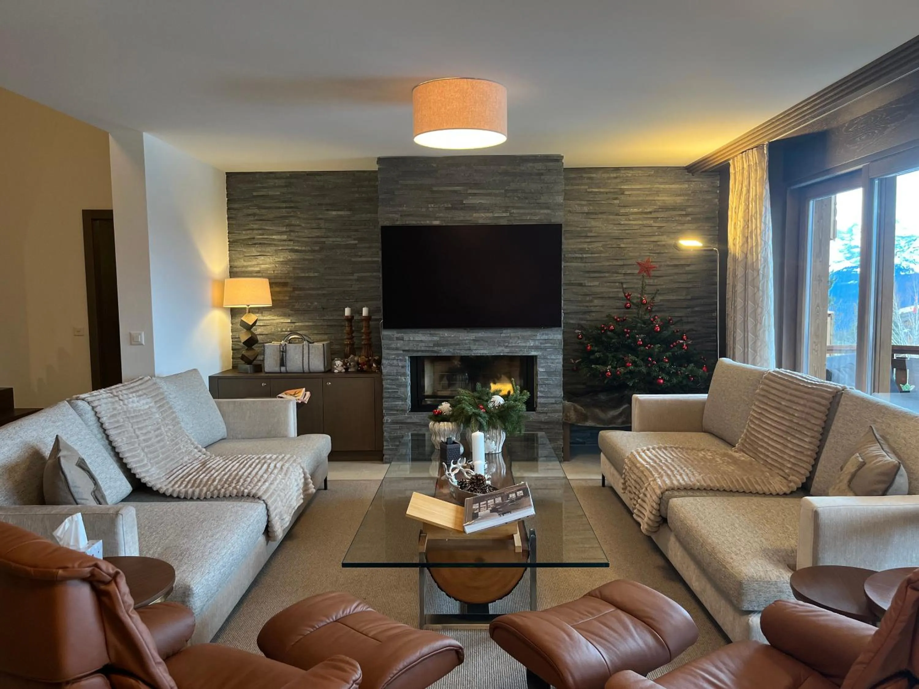 Living room in Chalet RoyAlp Hôtel & Spa