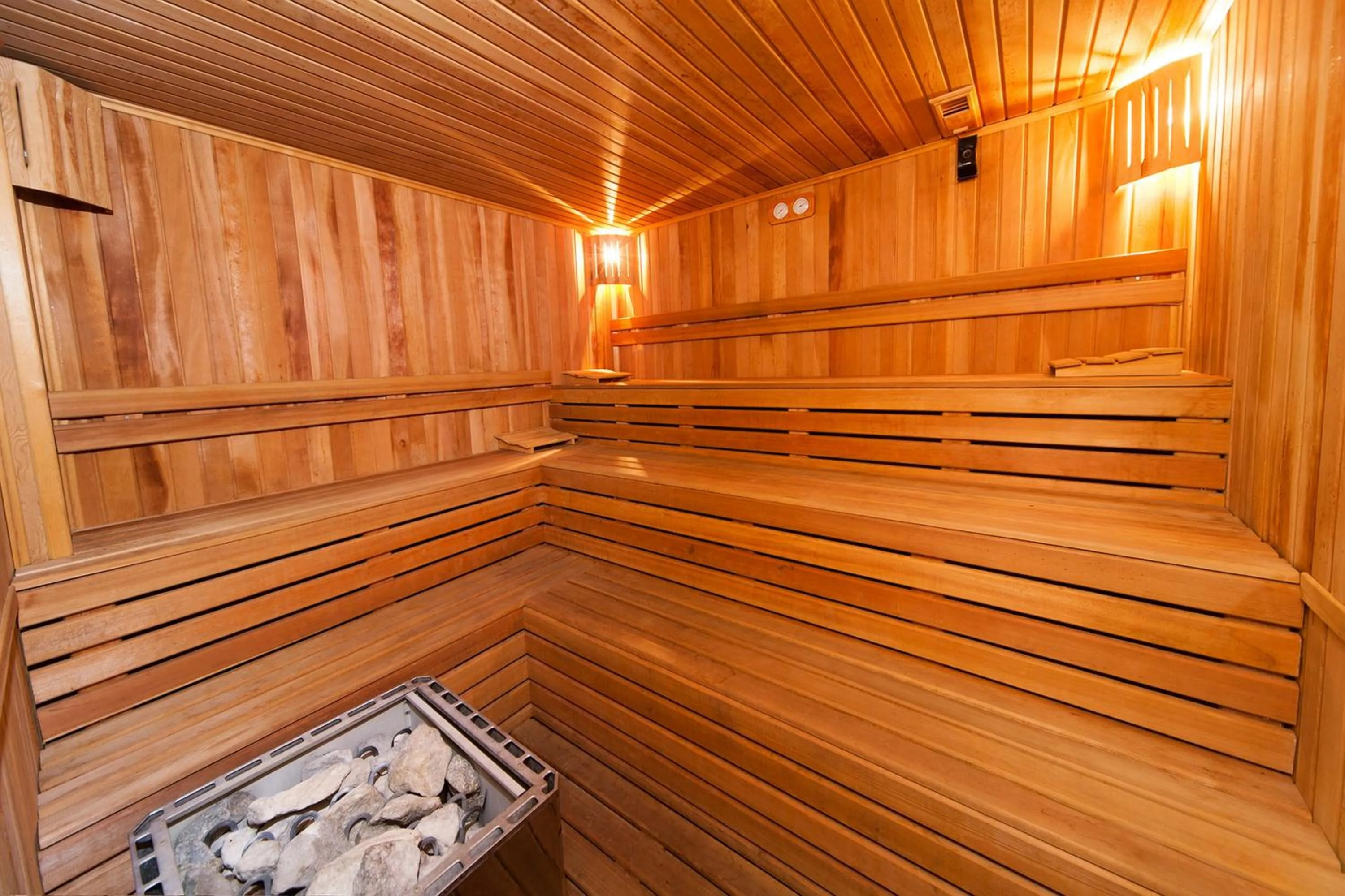 Sauna in Spilos Hotel