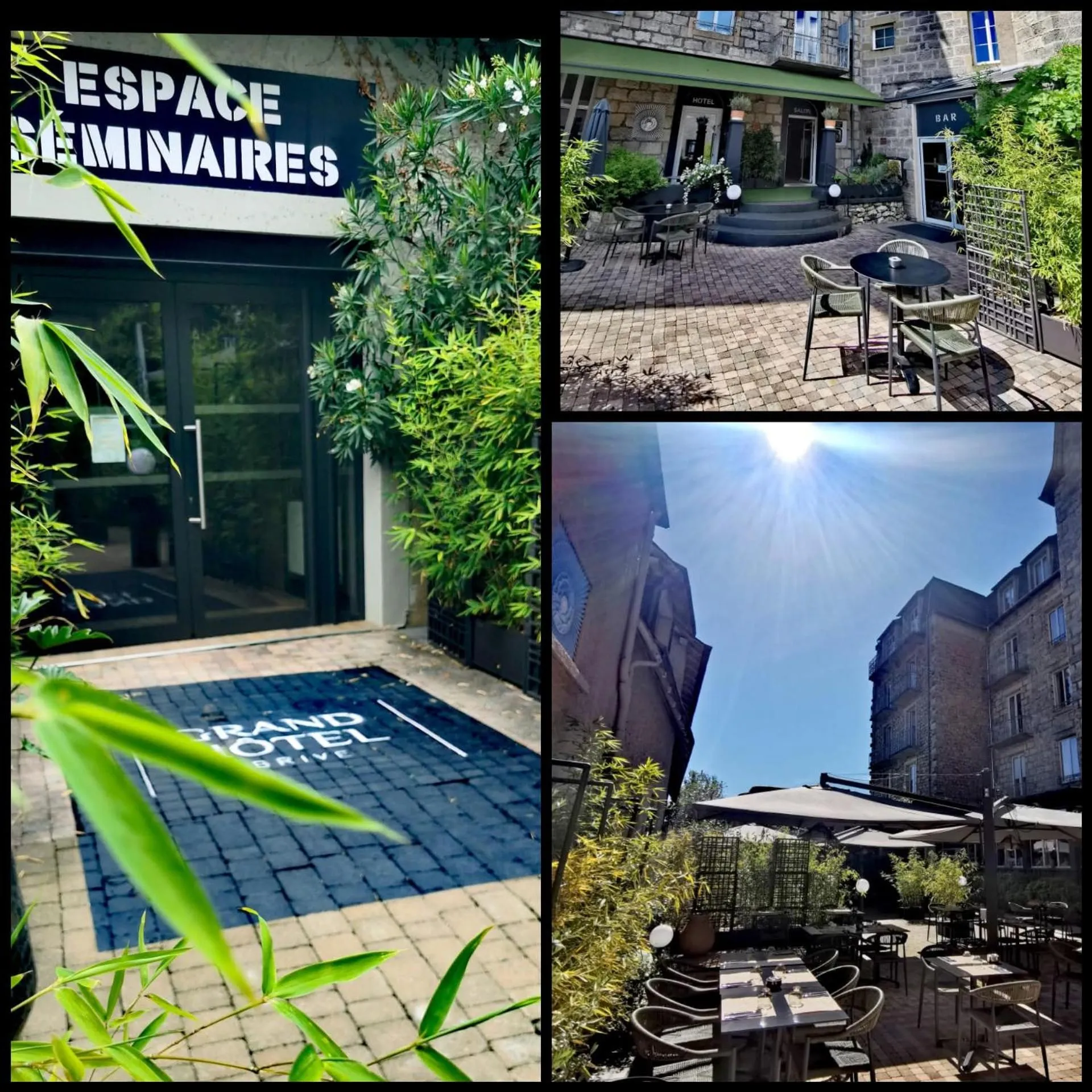 Patio in Grand Hôtel Brive